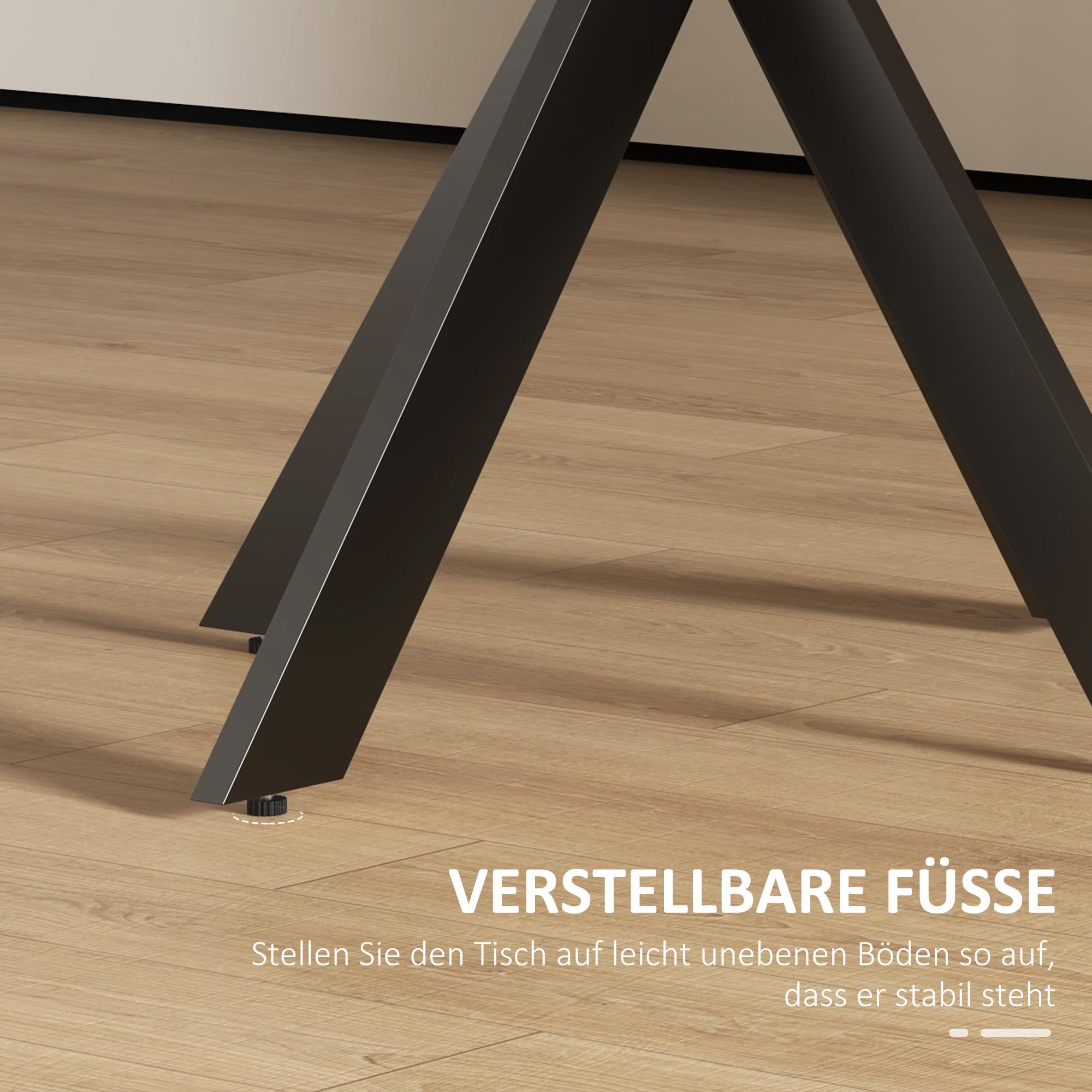 Runt matbord, 75 cm, plats för 2-4, brun MDF