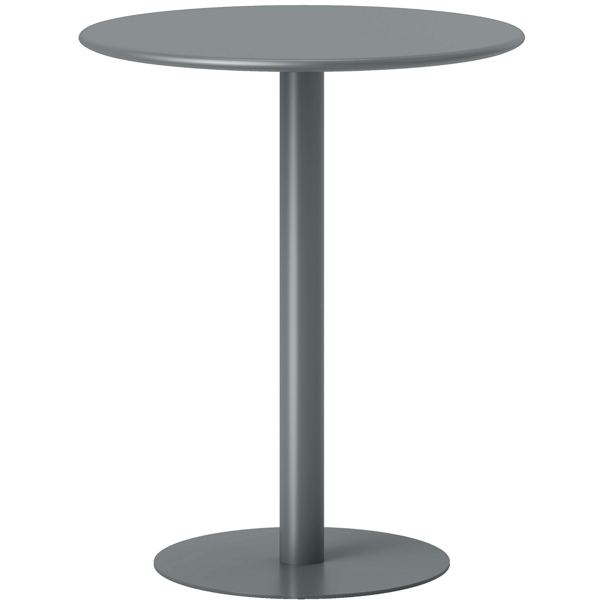 Runt matbord i stål för 2 – Kompakt, modern design