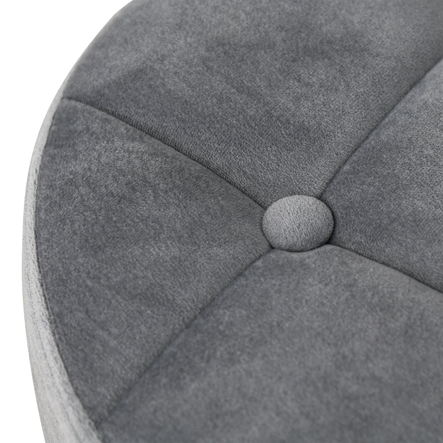 Salongstol Rolling Pall, Velvet Touch, Justerbar höjd, Grå