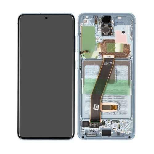 Samsung Galaxy S20-skärm med LCD-skärm - Blå