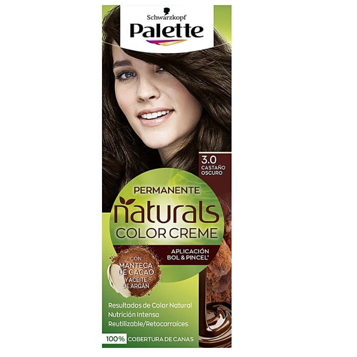 Schwarzkopf Palette Naturals Color Creme 3.0 Mørk Kastanje