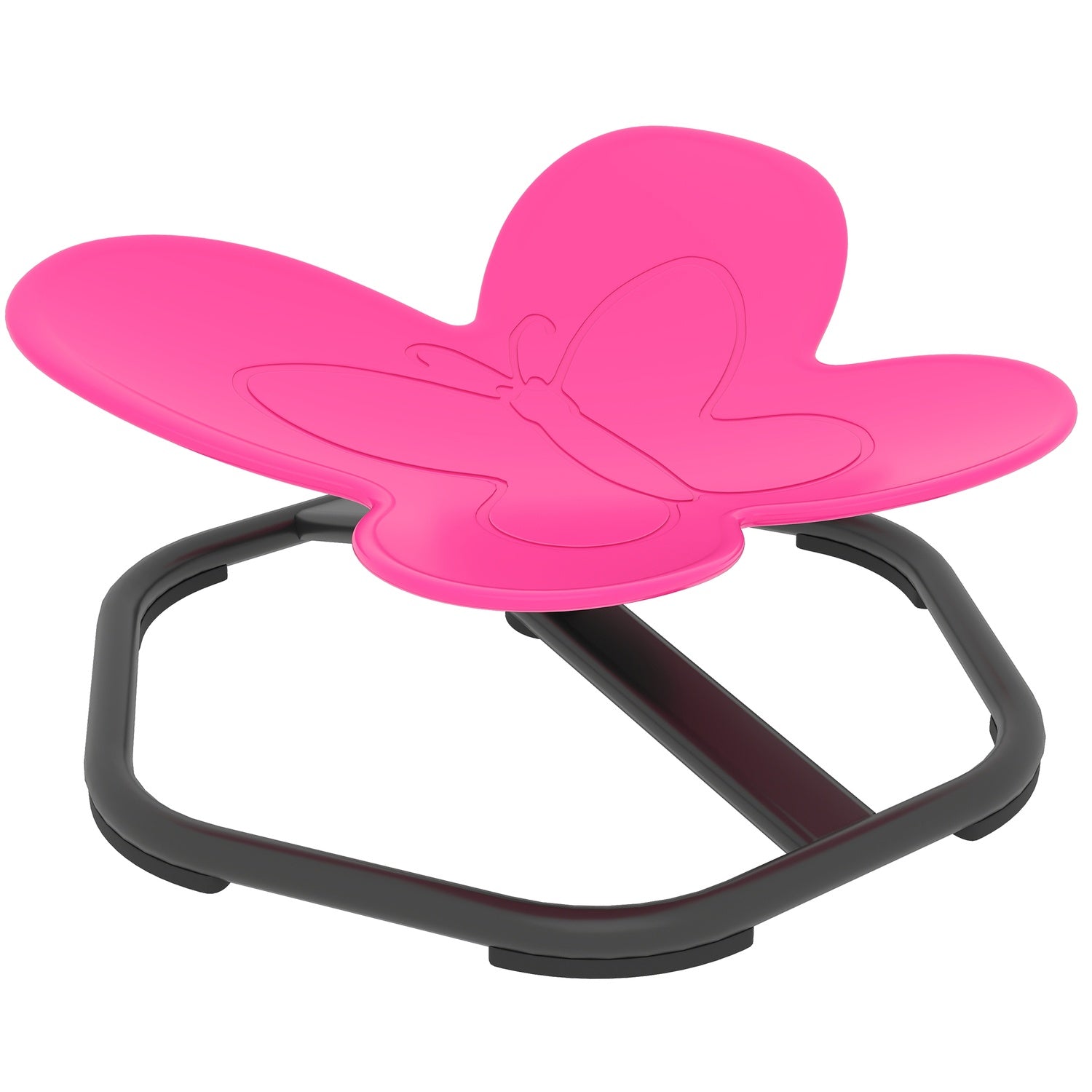 Sensorisk snurrstol för barn, fjärilsformad, rosa
