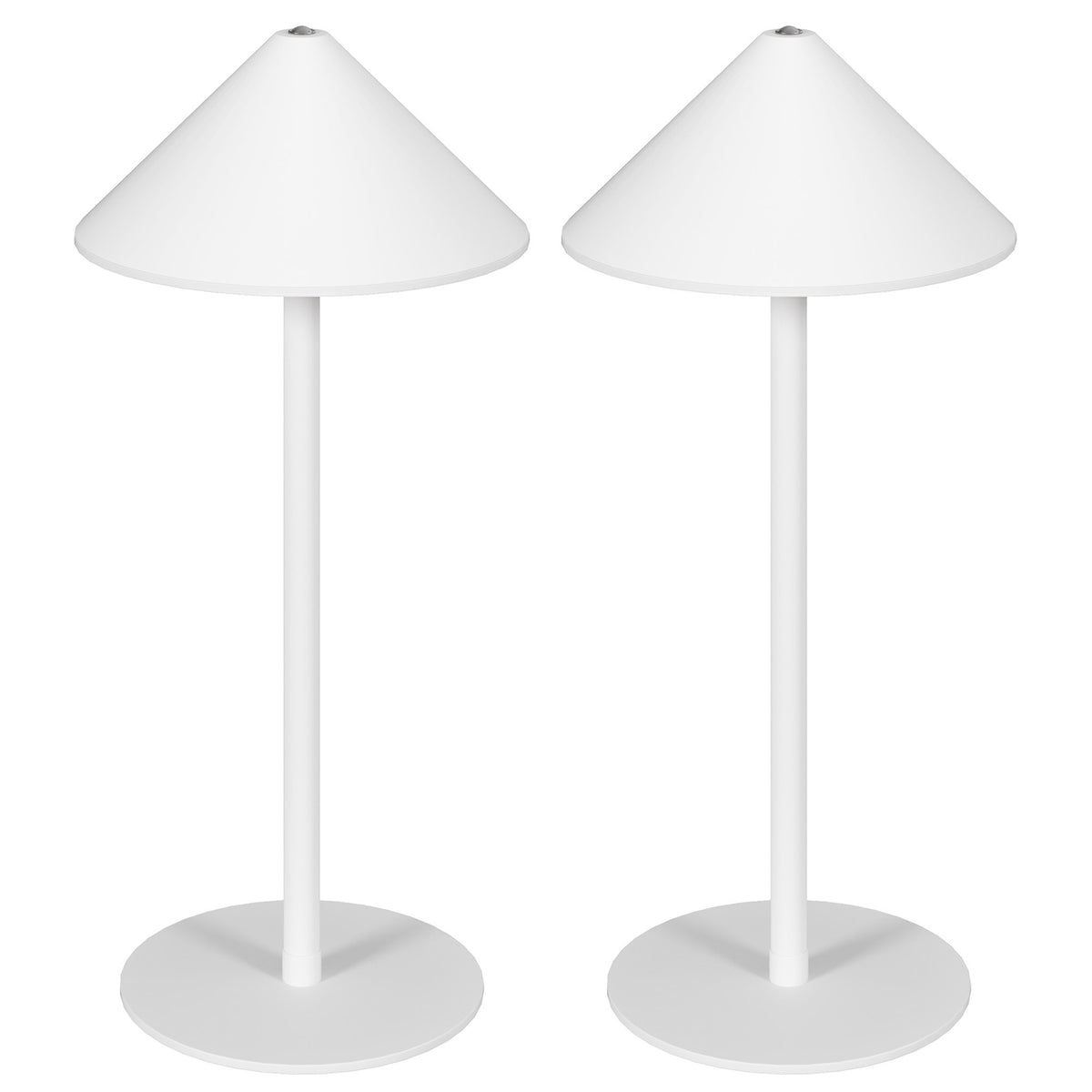Set med 2 bordslampor, pekkontroll, 3 ljusfärger