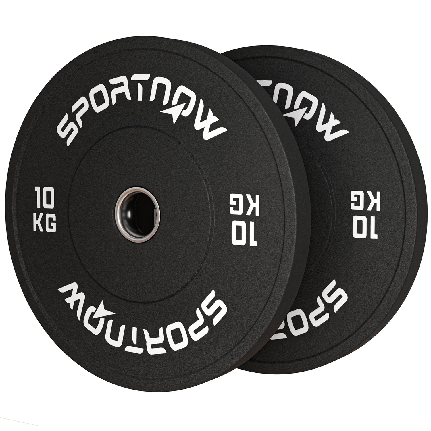 Hantel Viktskivor Set, 2x10kg, Ø 50mm, Svart