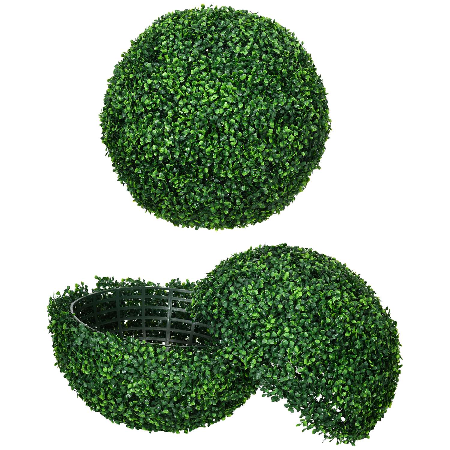 Set med 2 konstgjorda buxbombollar, 50 cm dekorativa växter