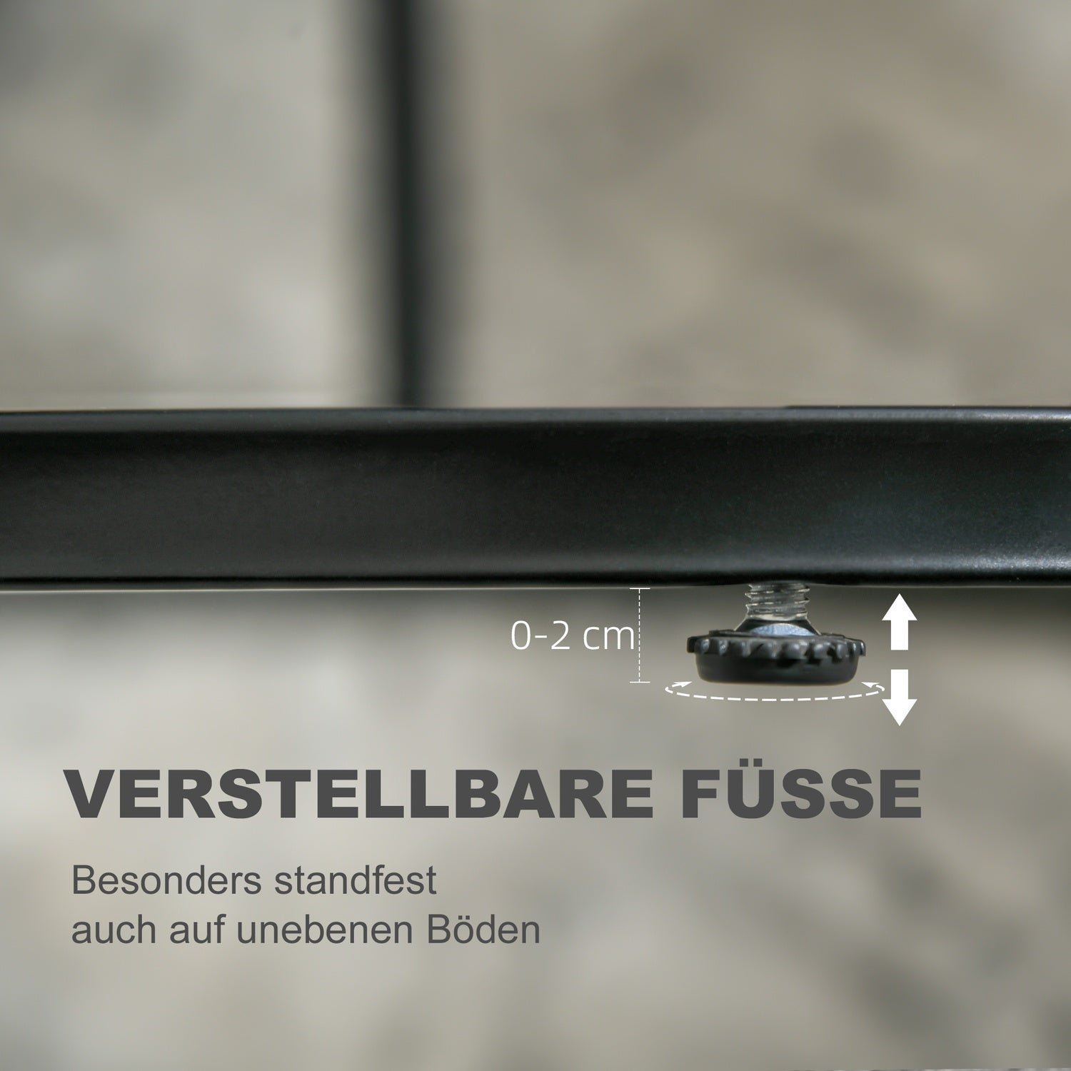 Set med 2 stapelbara runda soffbord, fuskmarmor, svart