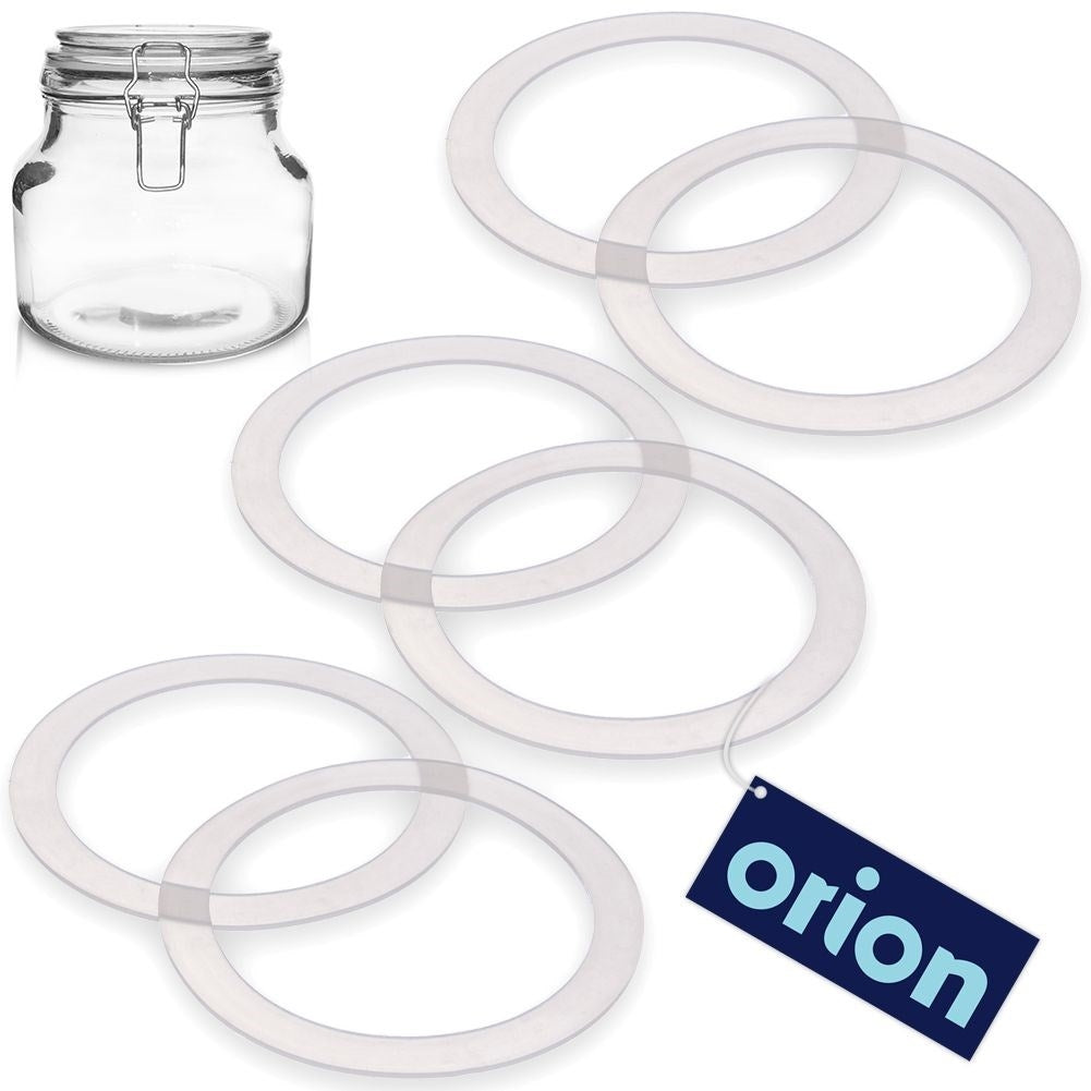 Set med 6 utbytbara silikonpackningar, 11 cm diameter