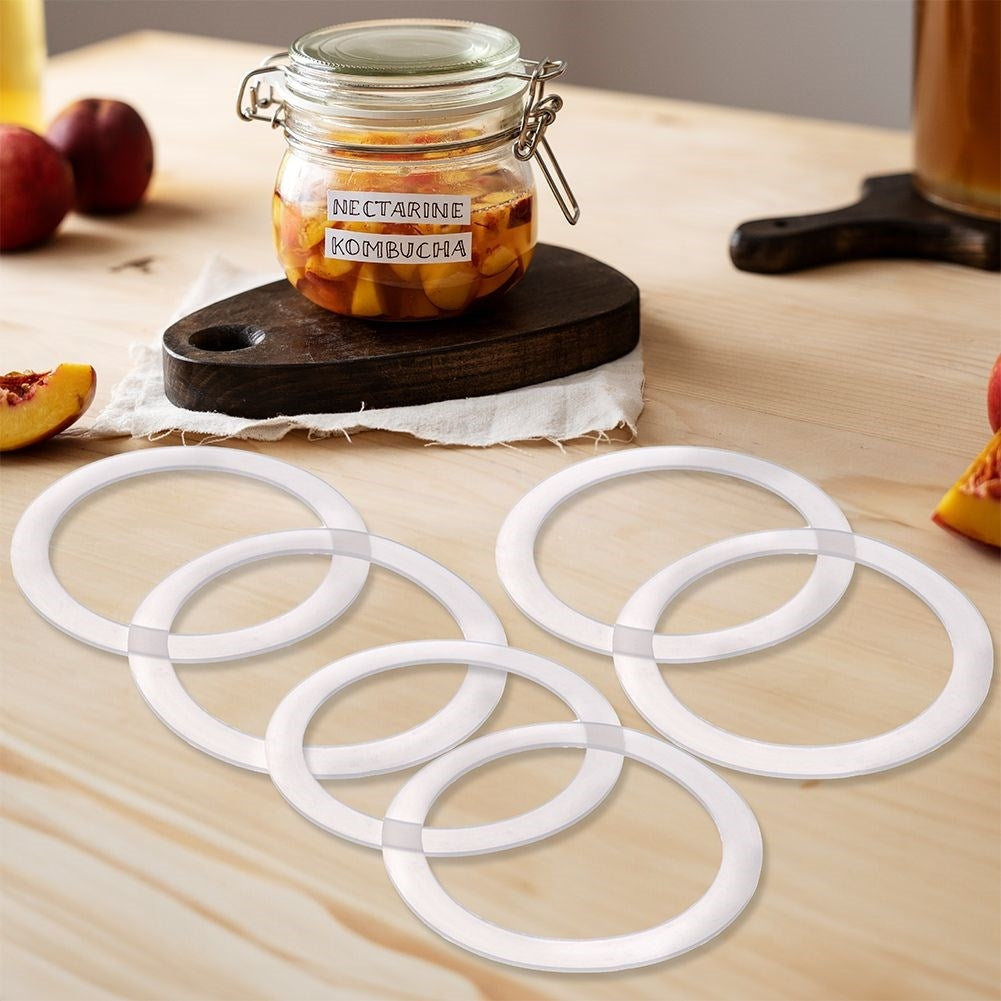 Set med 6 utbytbara silikonpackningar, 11 cm diameter