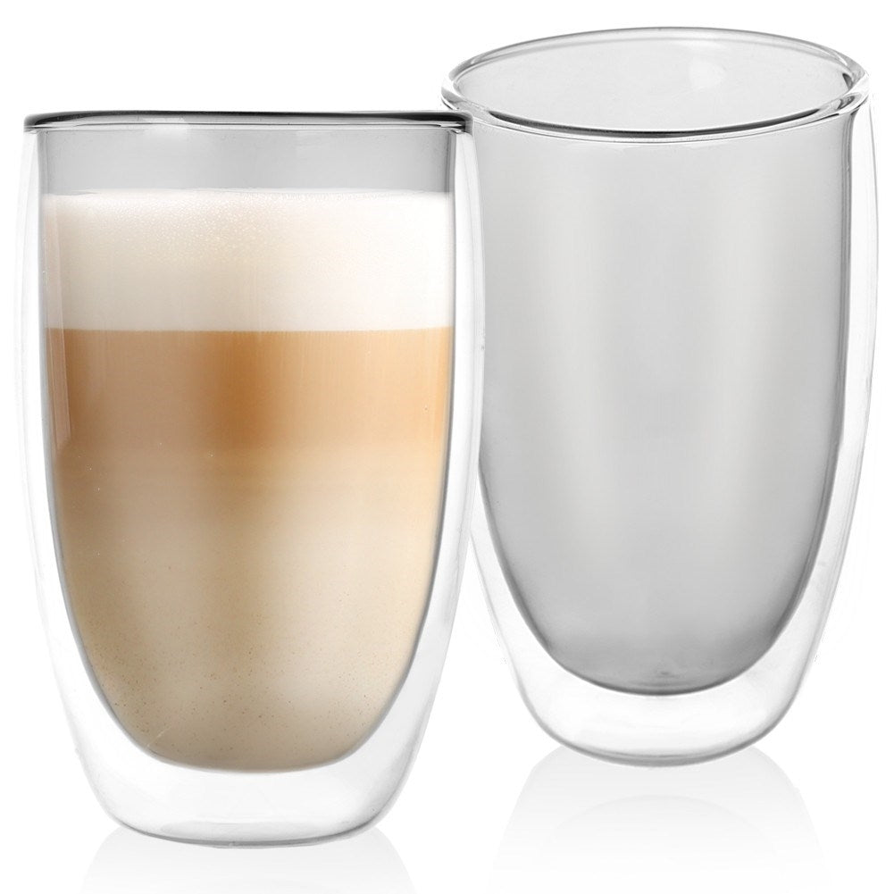 Set med två termoglas, 460 ml - Perfekt för alla kaffetyper