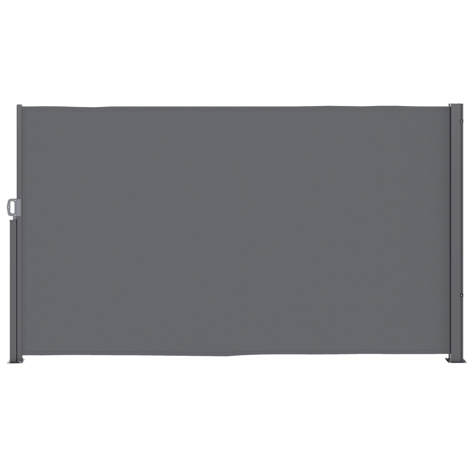 Outdoor Privacy Screen, utdragbar markis, mörkgrå, 300x180 cm