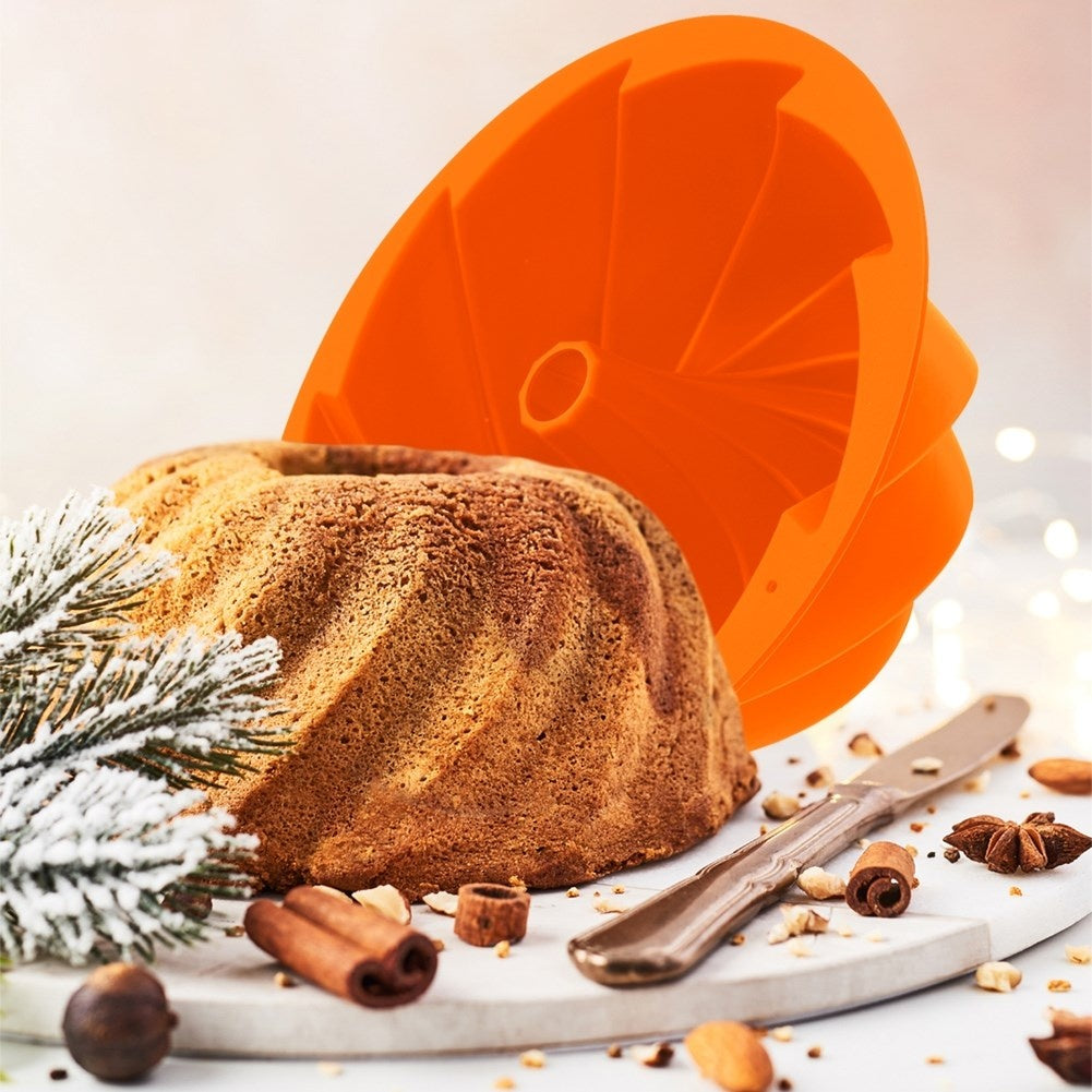 Silikonform i orange för perfekt bakning av kakor