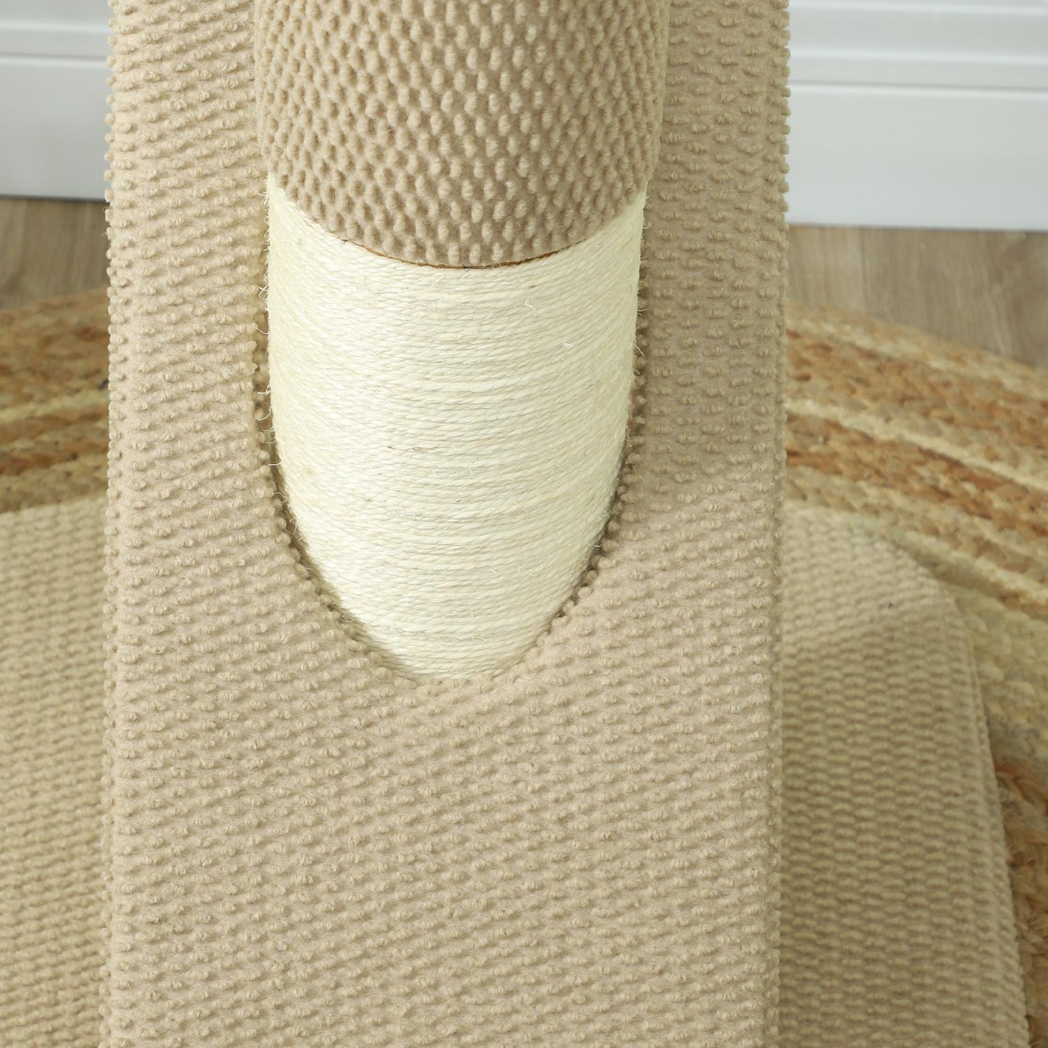 Sisal kattskrapstolpe med lekboll, inomhus, 84cm