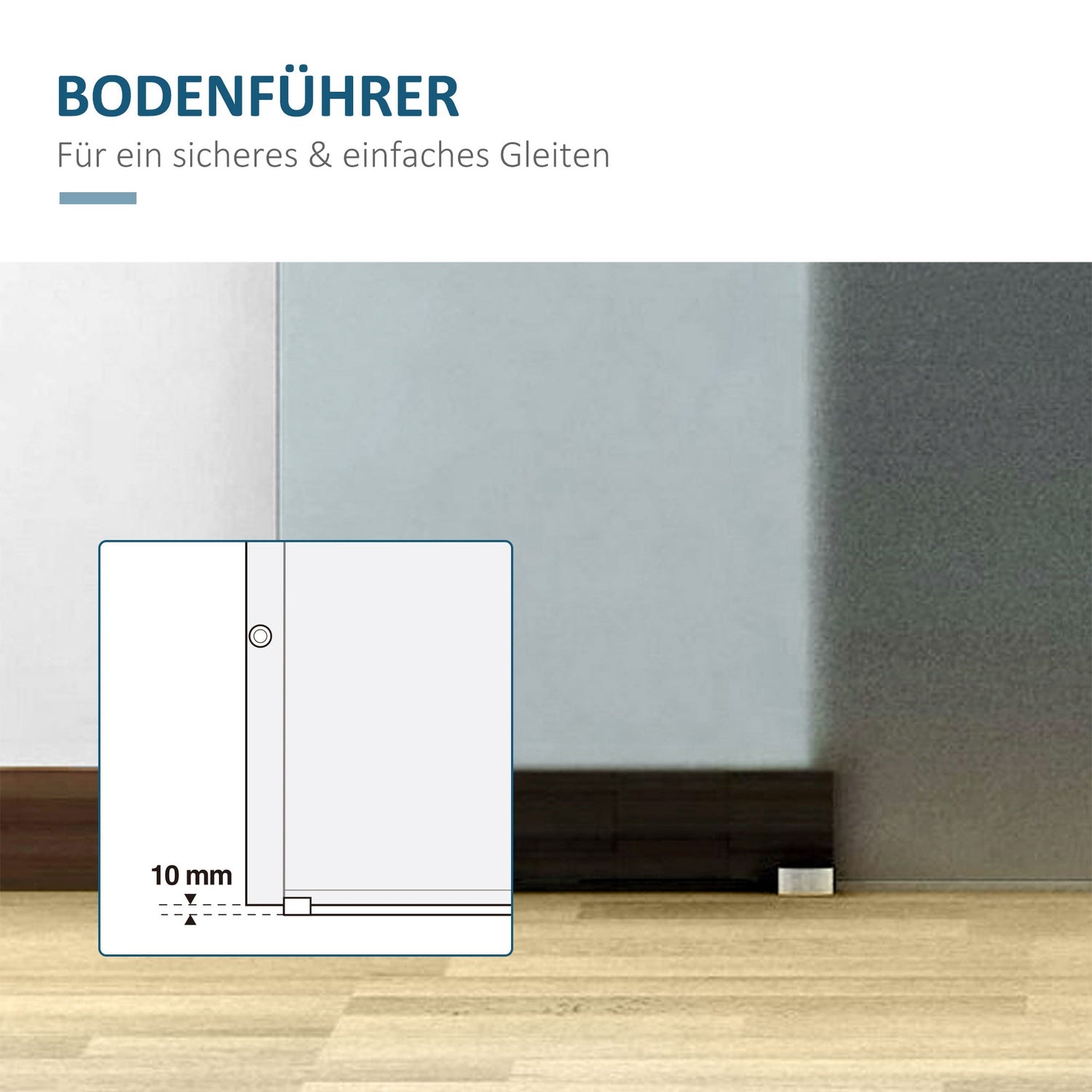 Skjutdörr i glas, delvis satinerad, flera storlekar