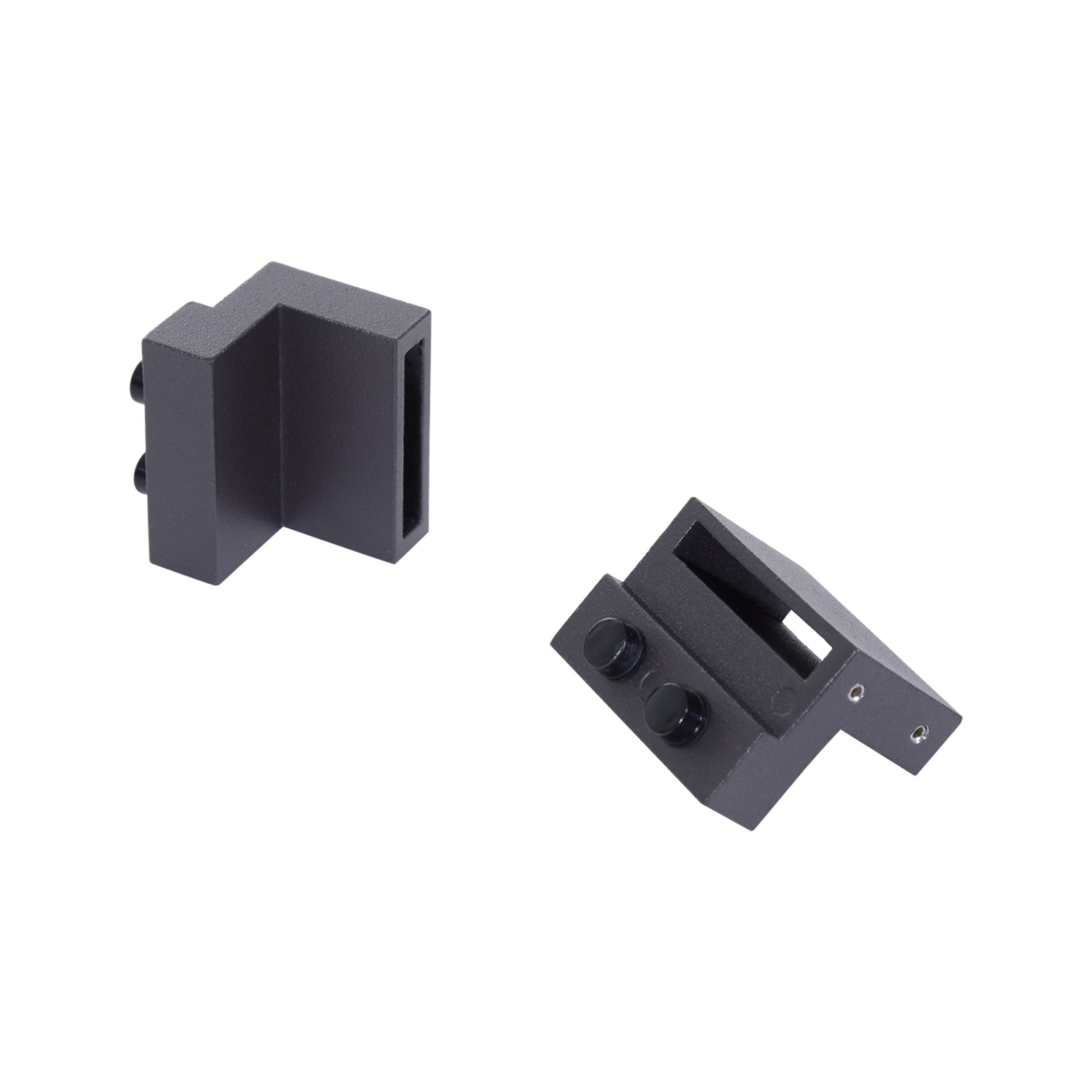 Skjutdörrsbeslagssats, kolstål, 200 cm, brun