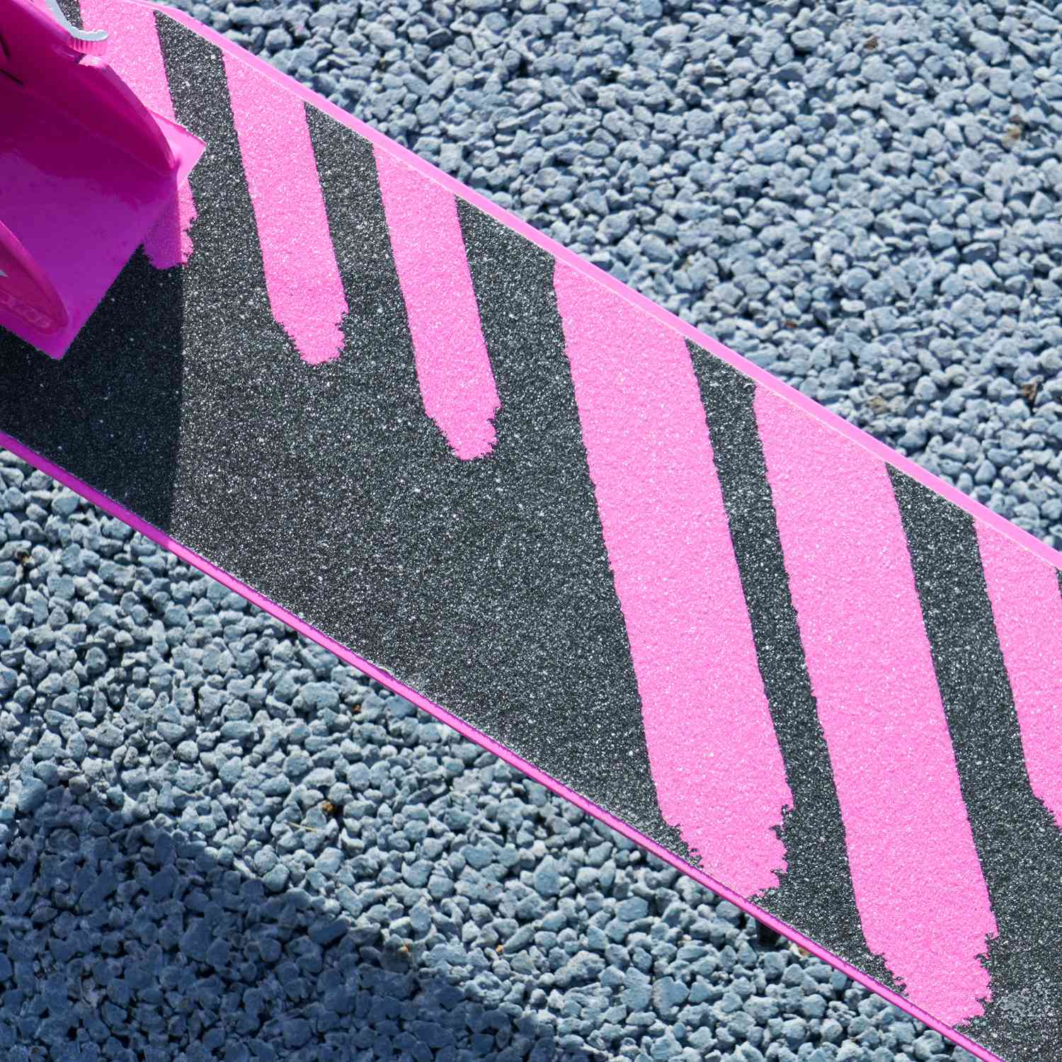 Barns hopfällbar sparkcykel med justerbart styre, rosa