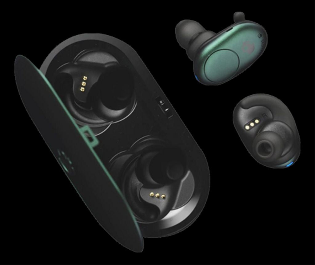 Skullcandy Push True trådlösa hörlurar med mikrofon, in-ear - mörkgrå