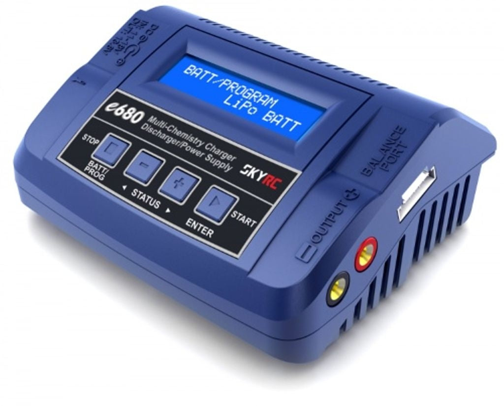 SkyRC e680 Multi / XT60 Laddare LiPo/LiFe/LiHV, NiMH 80W 240VAC