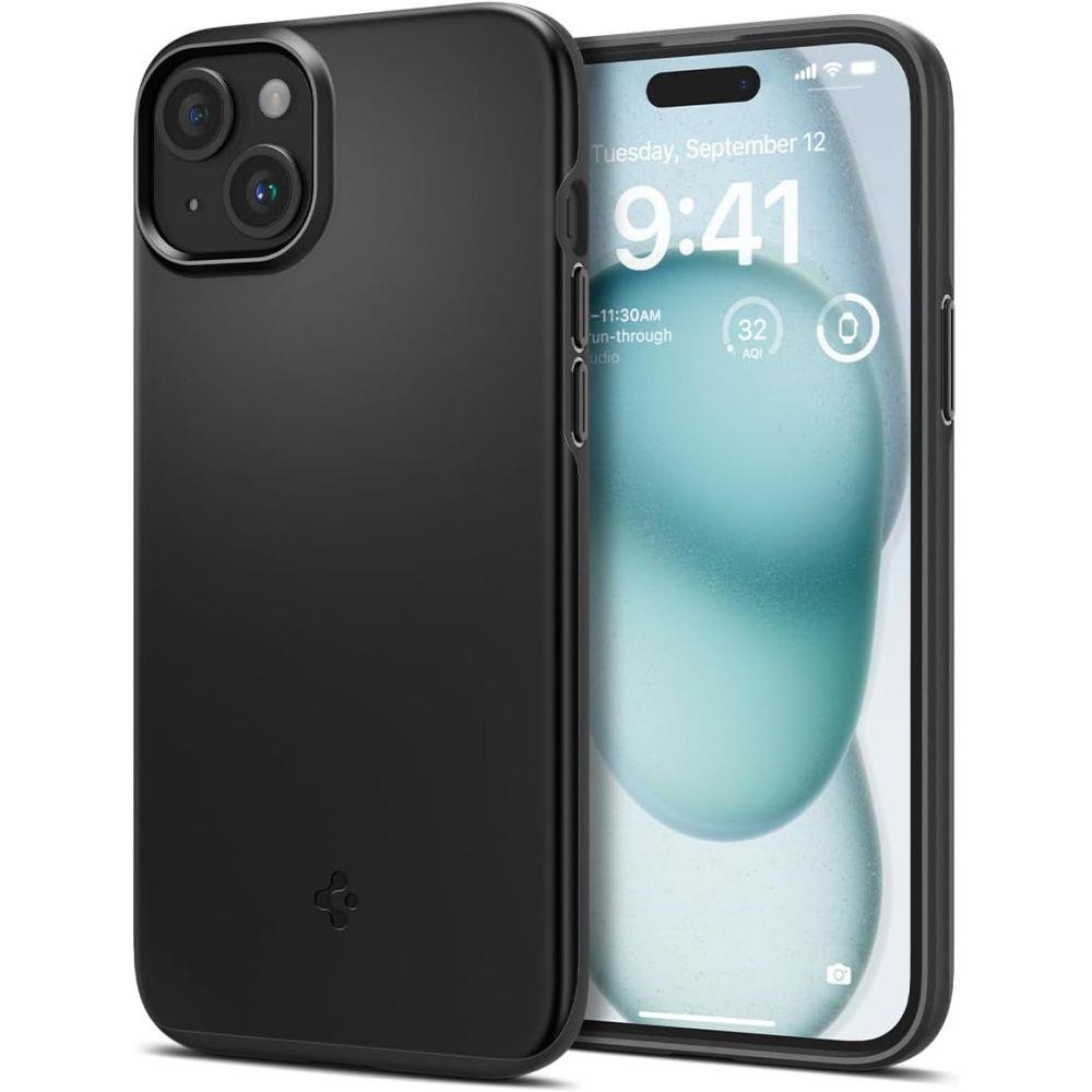 Skyddsfodral för iPhone 15 Thin Fit, svart