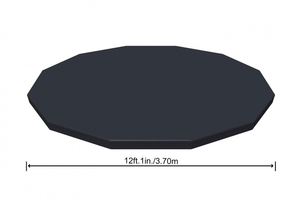 Slitesterk PVC-bassengdeksel for 12' stål- og hydrobassenger