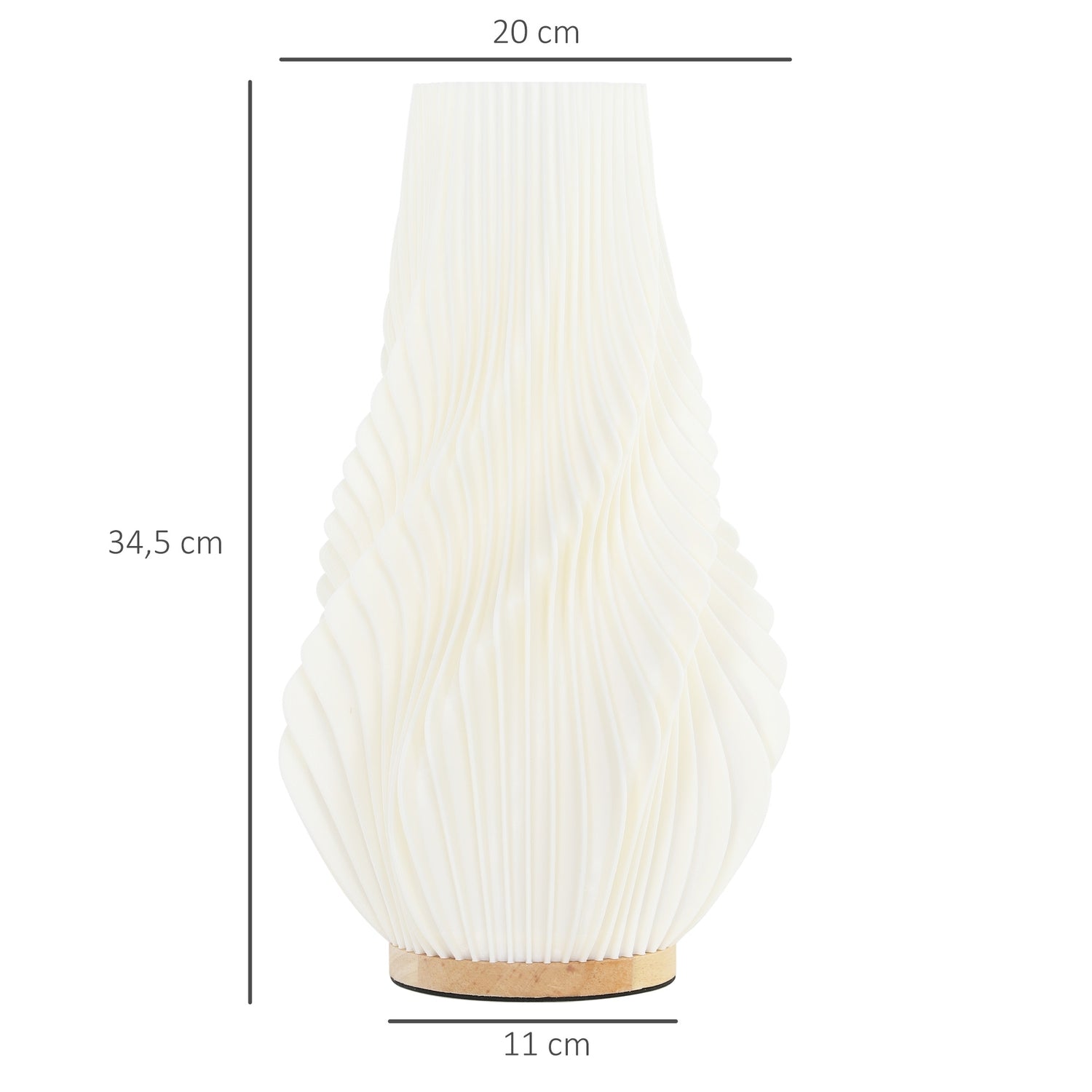 Smart LED-bordslampa – 3D-blomsterskärm, dimbar, smart kontroll