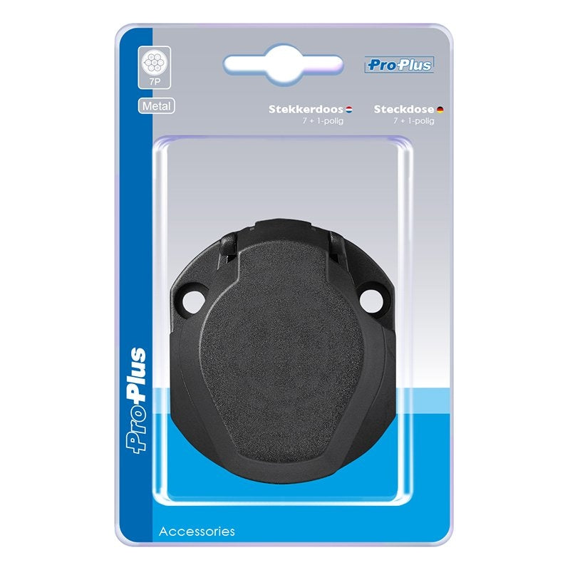 Sockel 7+1-stift PVC i blister