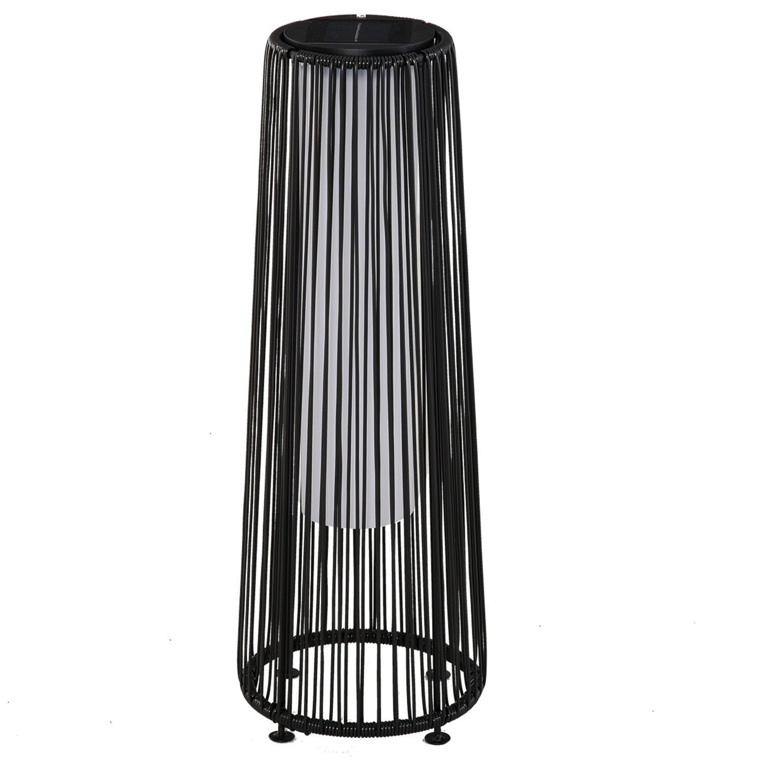 Solar Lamp Garden Light Vattentät Trädgårdslampa Med Ljussensor, Automatisk Led, Svart, 21,5 X 21,5 X 61 Cm