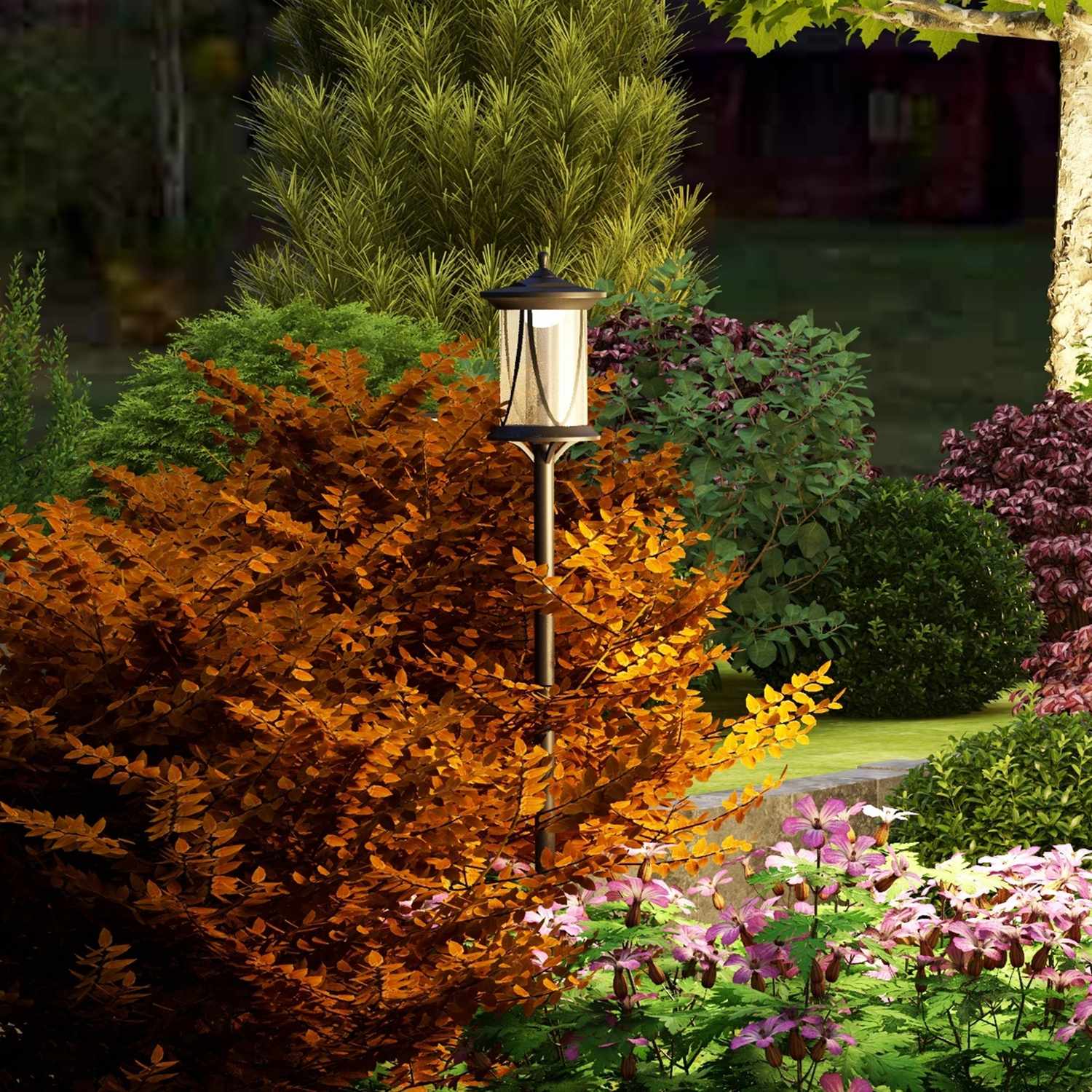 Solar Street Light, LED, Cool White, Waterproof, Black
