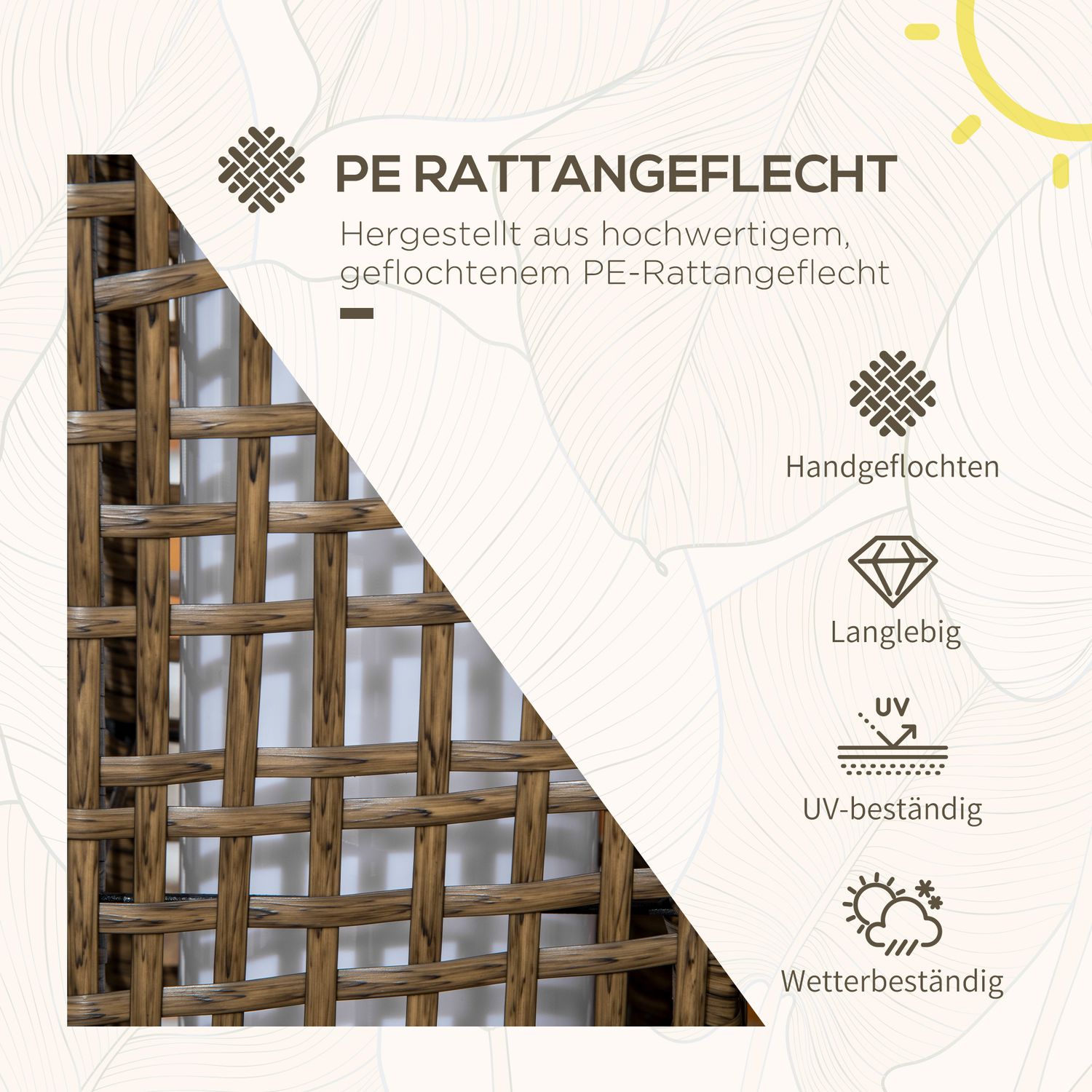 Solar rottinglampa – Vattentät LED med ljussensor