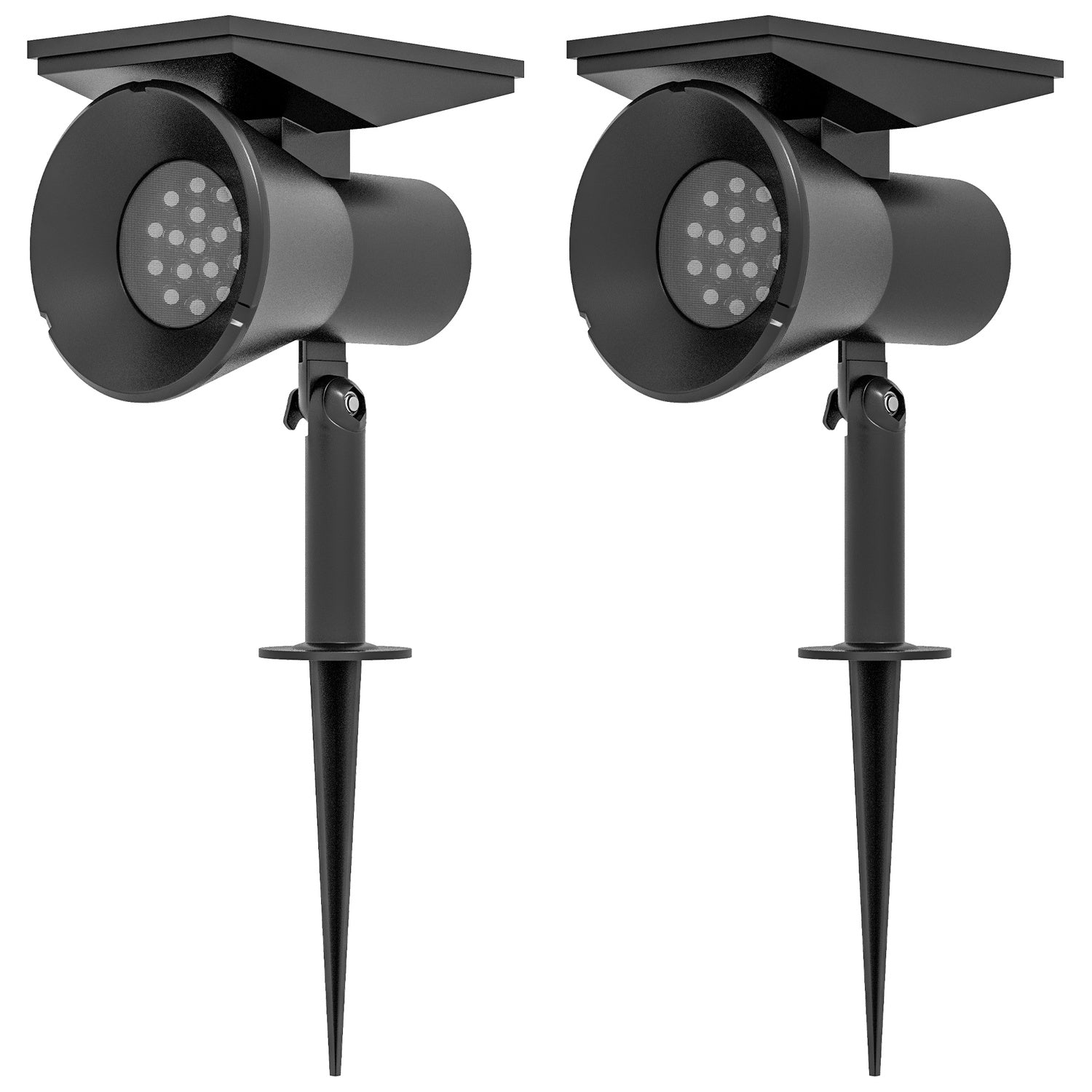 Solar Garden Lights, 2 färger, vägg-/golvmontering, IP54 vattentät