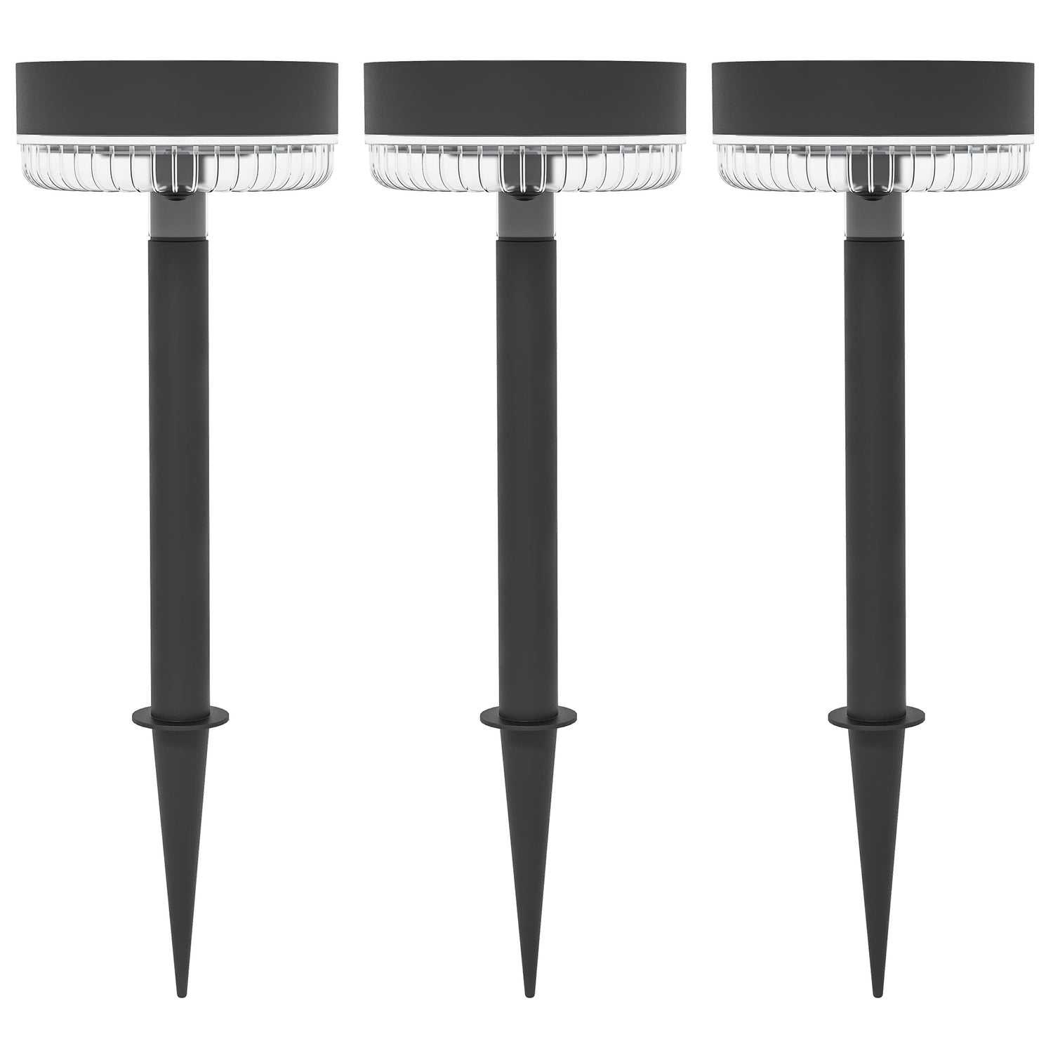 Paket med 3 Solar Garden Lights, varmvit, IP65 vattentät