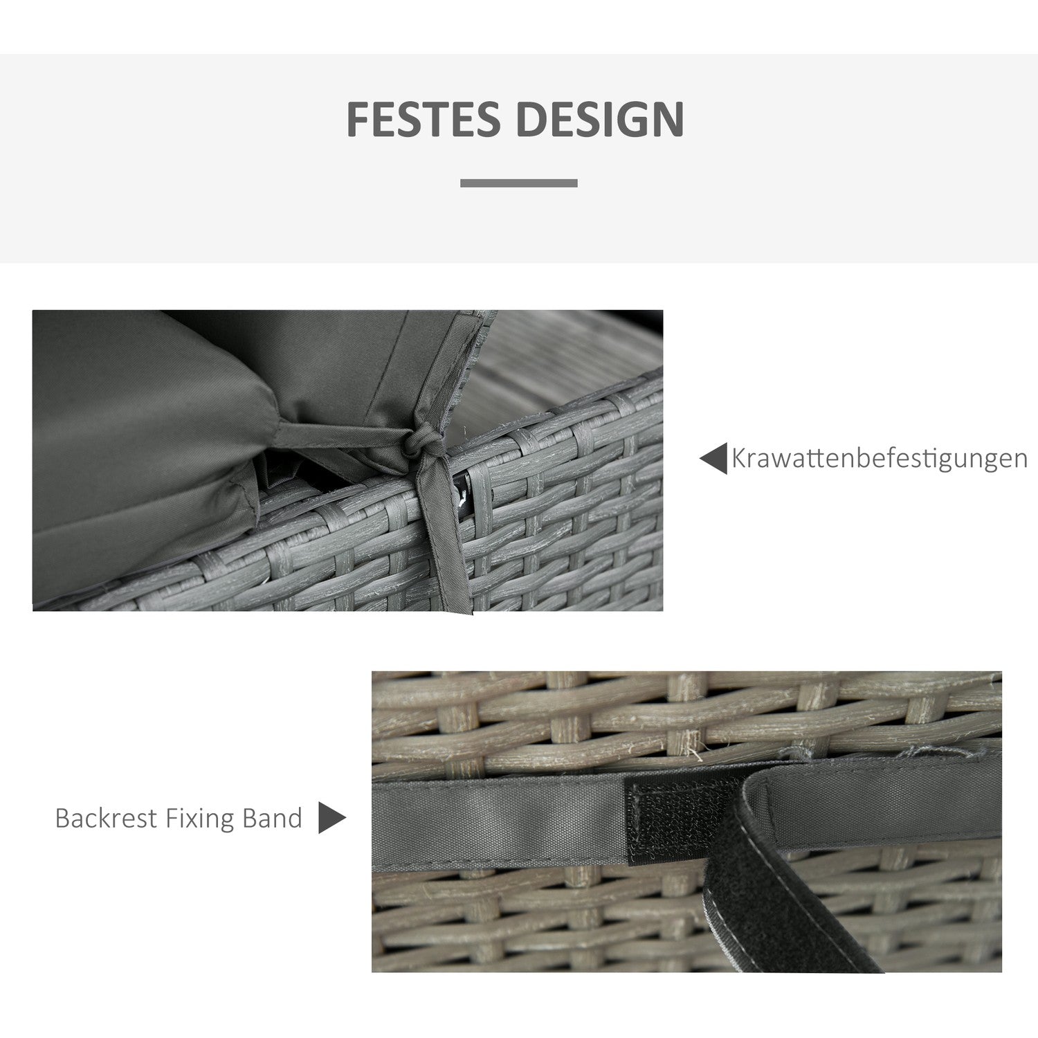 Solstolsdynor utomhus, 8 cm tjocka, mörkgrå, 196x55 cm