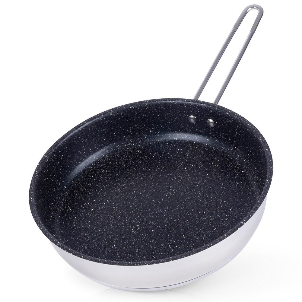 Stekpanna 26 cm stål non-stick granit för alla spisar/ugnar