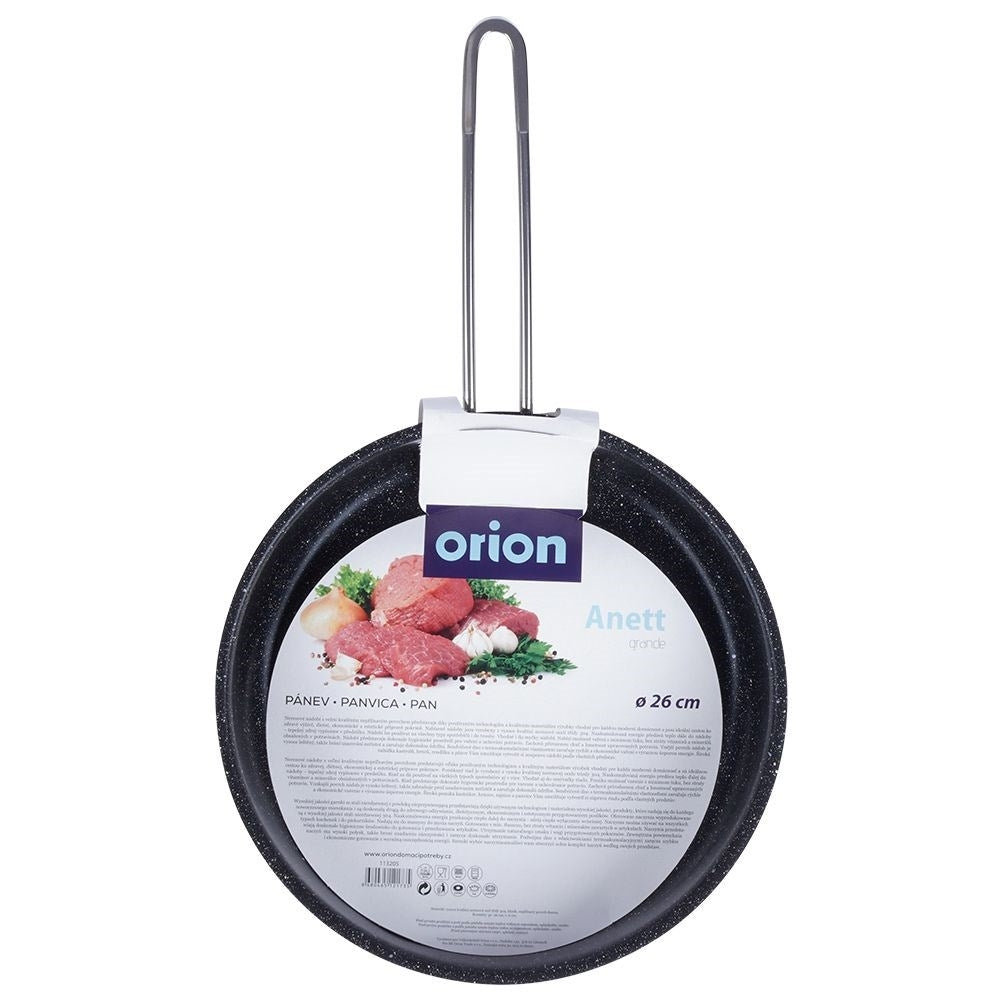 Stekpanna 26 cm stål non-stick granit för alla spisar/ugnar