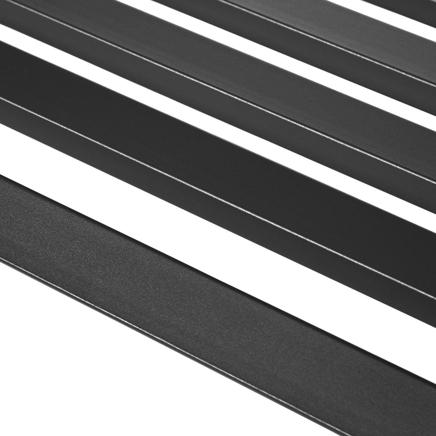 Svart metall 2-sits trädgårdsbänk – 127 x 58 x 82 cm