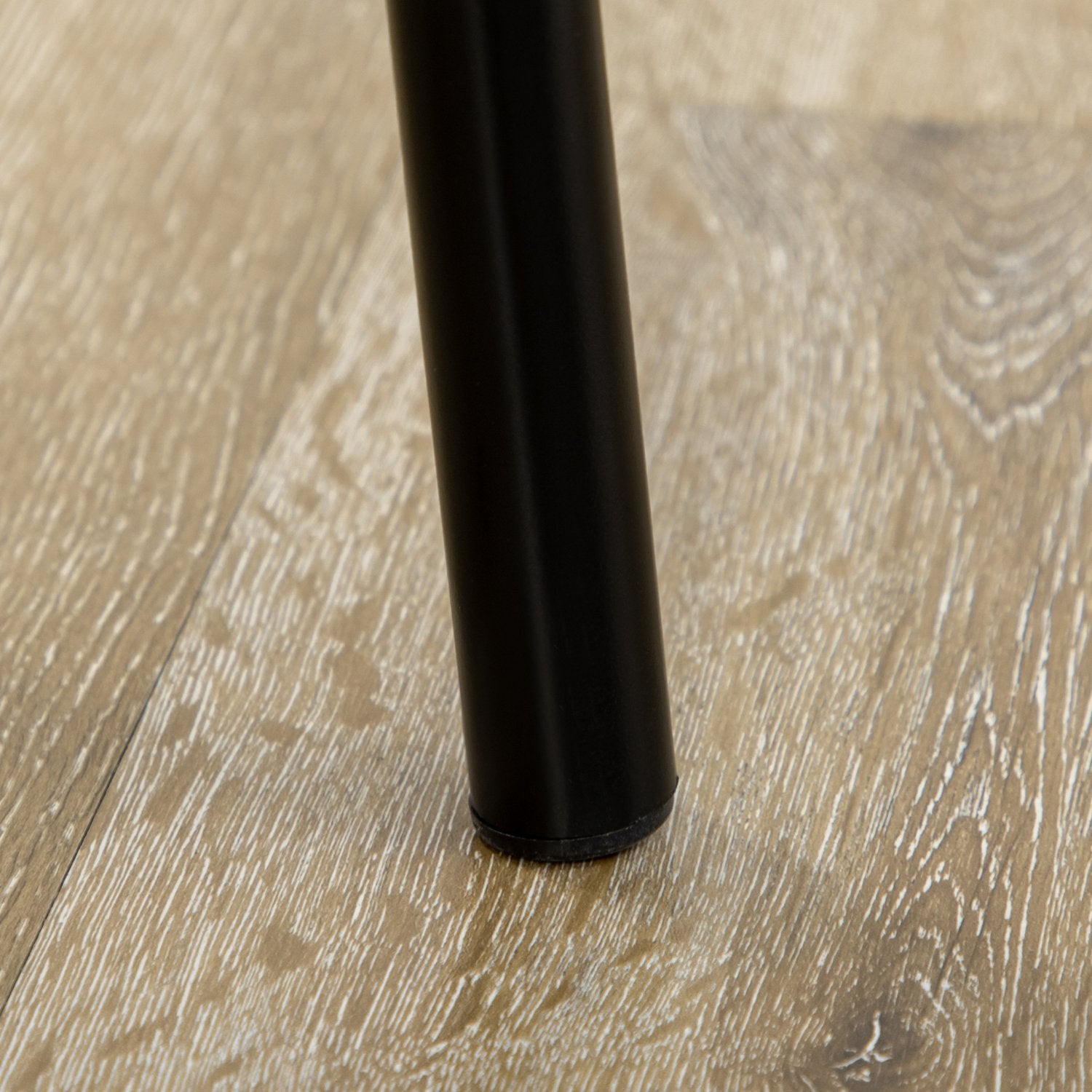 Svart ovalt köksmatbordsset med förvaring, metall