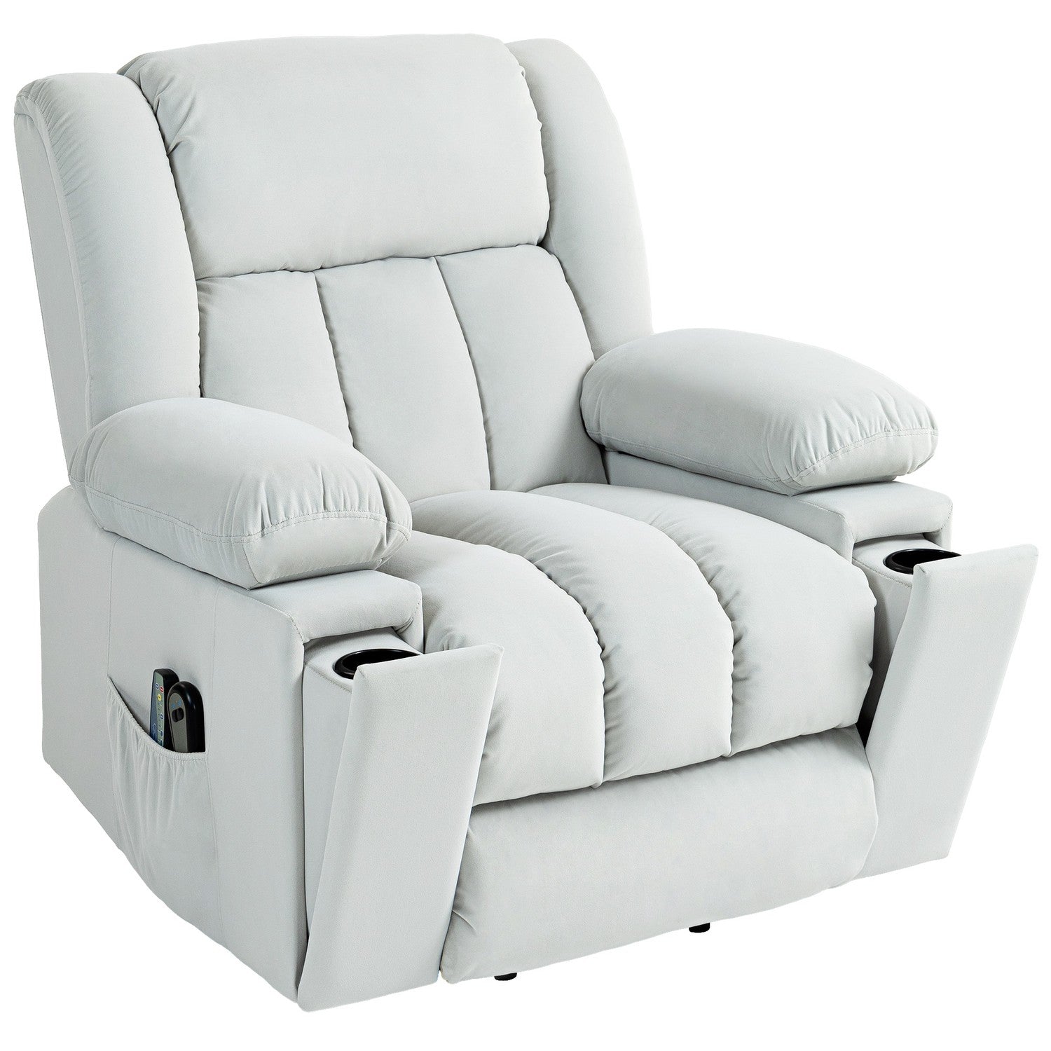 Elektrisk vilstol TV-stol med massage och värme, USB-portar