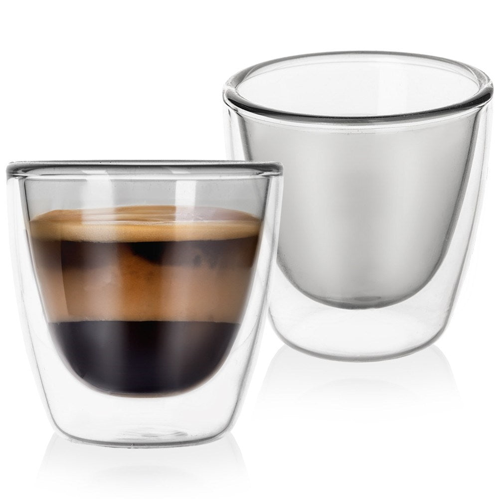 Termiska Glas med Dubbla Väggar - 90 ml, Set om 2
