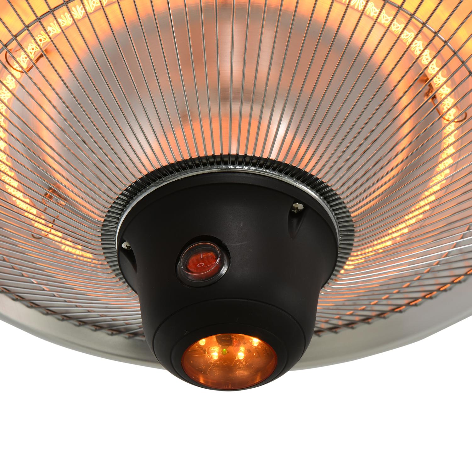 Terrass Takvärmare 1500W, LED & Fjärrkontroll