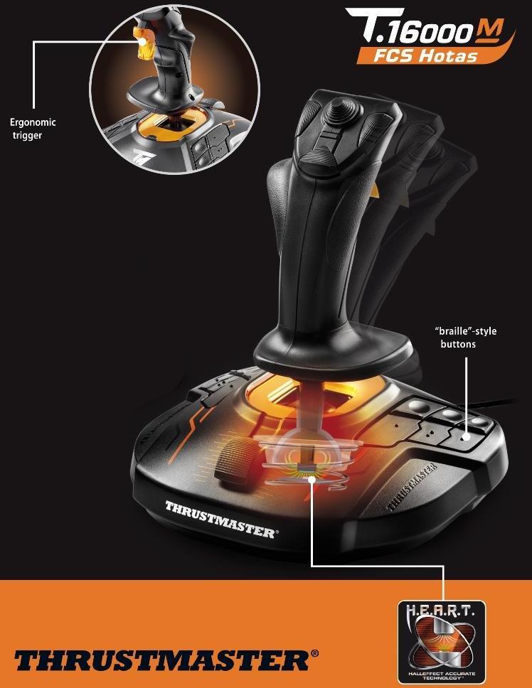Thrustmaster T.16000M Joystick - spelkontroll, PC
