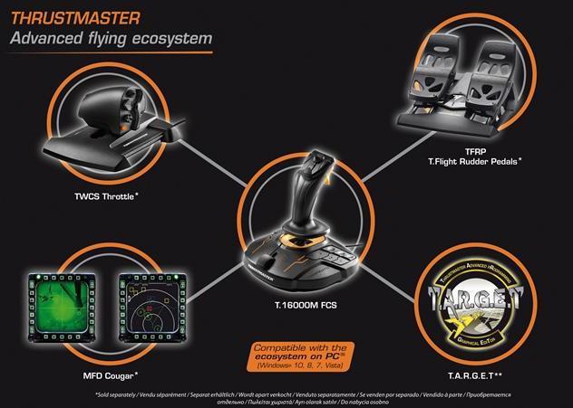Thrustmaster T.16000M Joystick - spelkontroll, PC