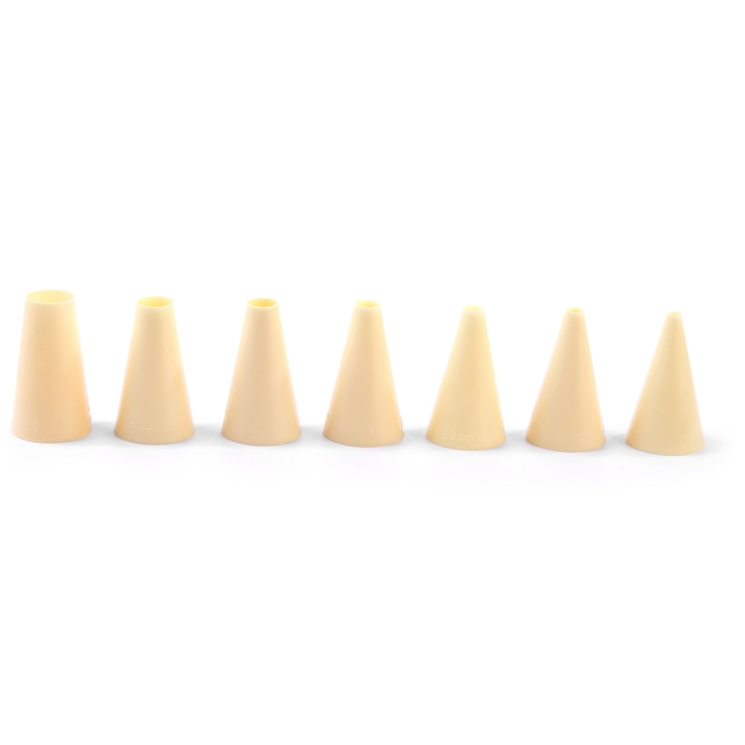 Tips för konfektstrutar för dekoration, RAK, 4-16mm, set om 7 st. - Hendi 551011