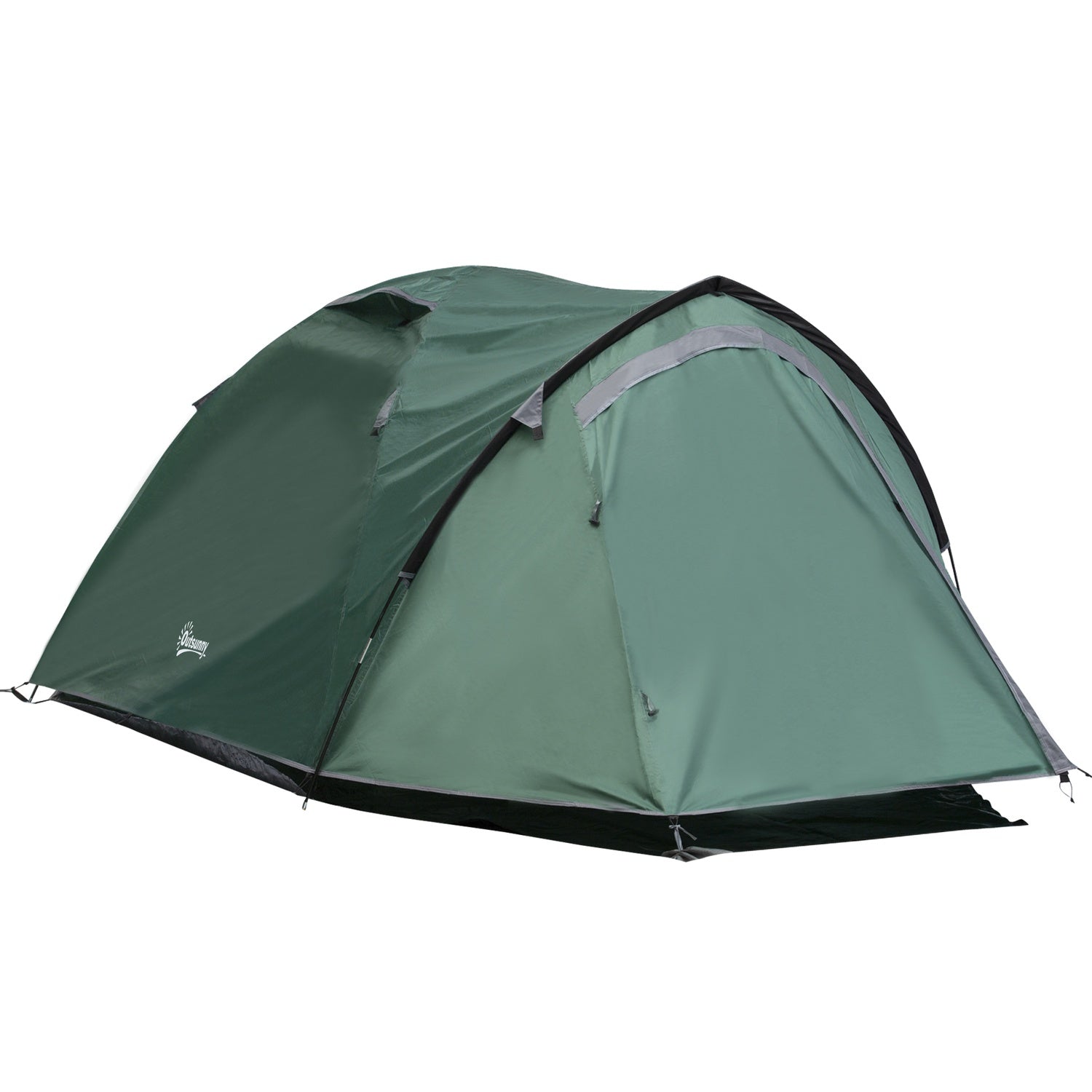 2-personers dome campingtält, glasfiber, 325 x 183 x 130 cm