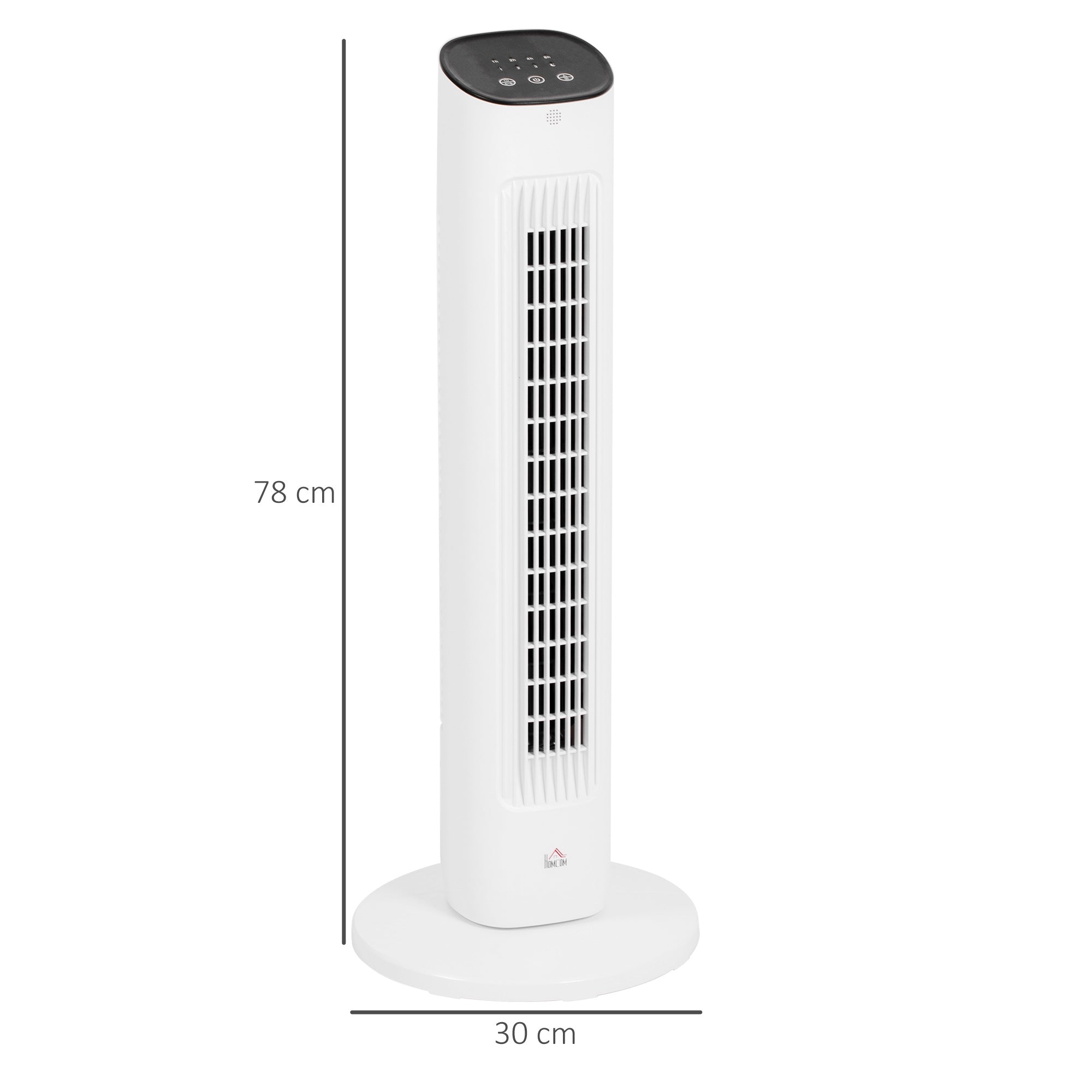 Tornfläkt med fjärrkontroll, 3 hastigheter, 85 oscillationer