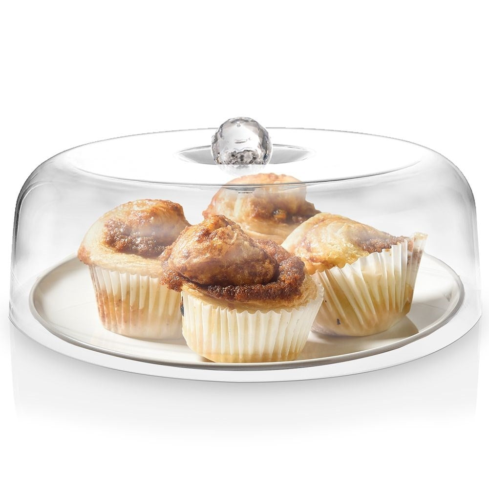 Transparent Livsmedelsskydd i Akryl med Handtag, 29,5 cm