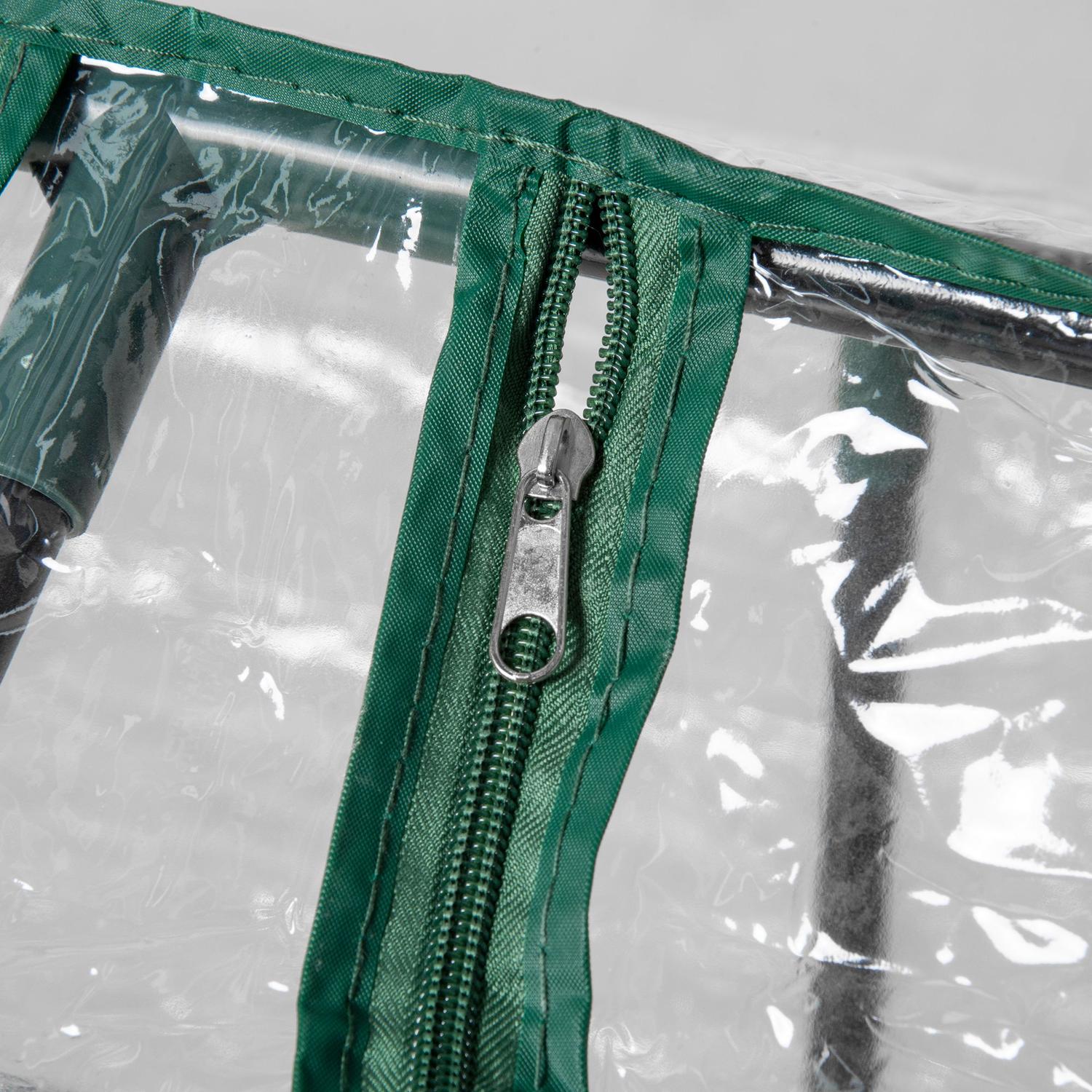 Transparent PVC-växthus med fönster – 120x60x60 cm