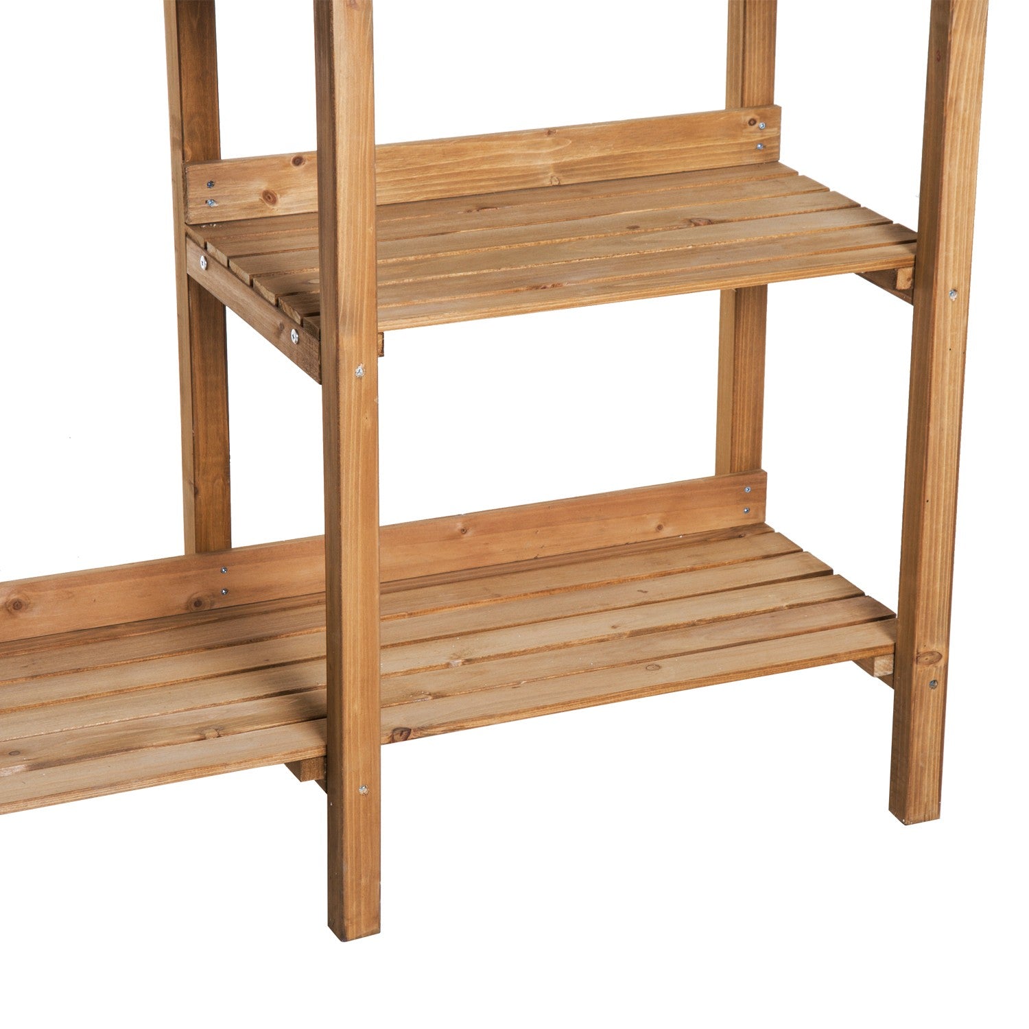 Trädgårdsbord av granträ med badkar, 112 cm – Perfekt för växtvård