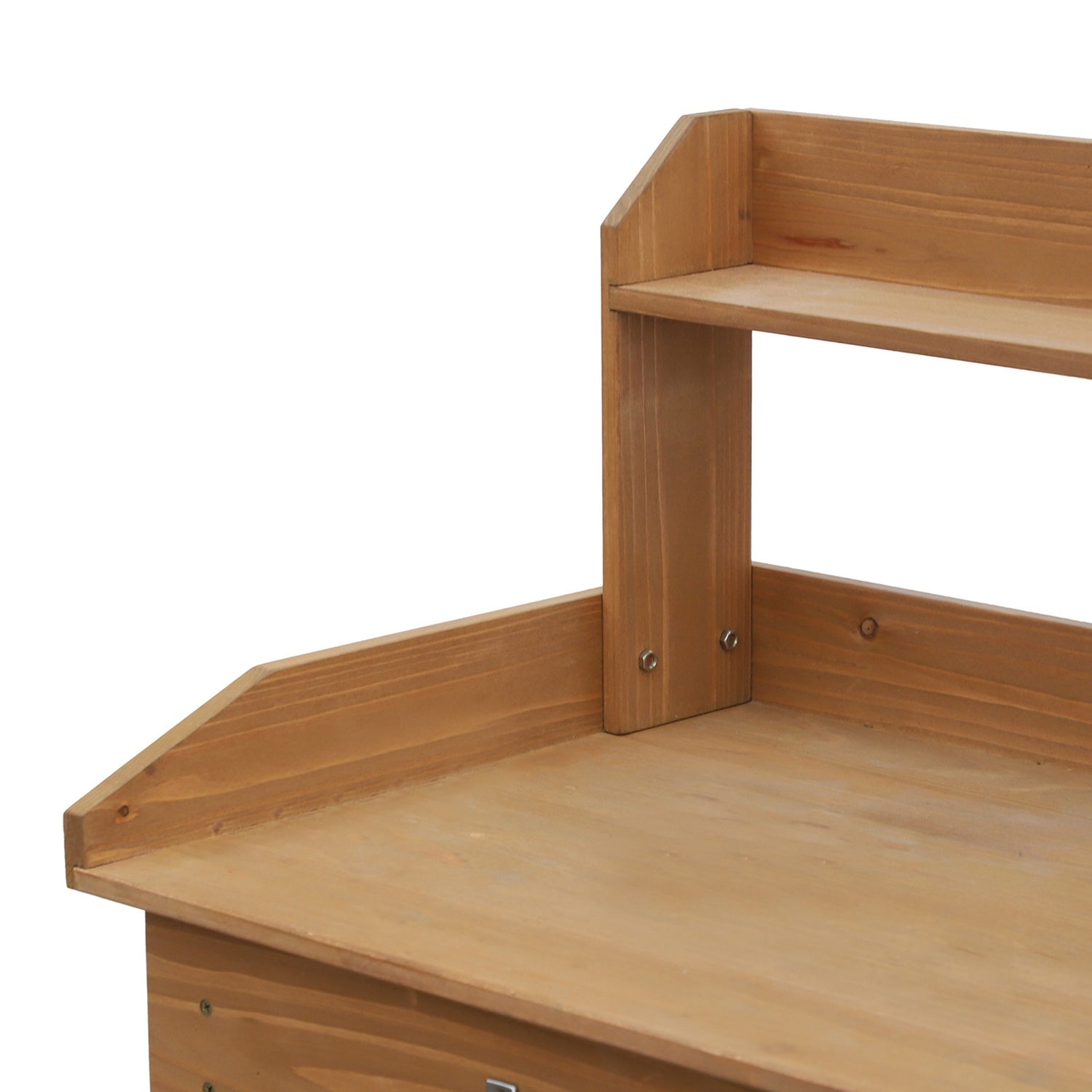 Trädgårdsbord av granträ med badkar, 112 cm – Perfekt för växtvård