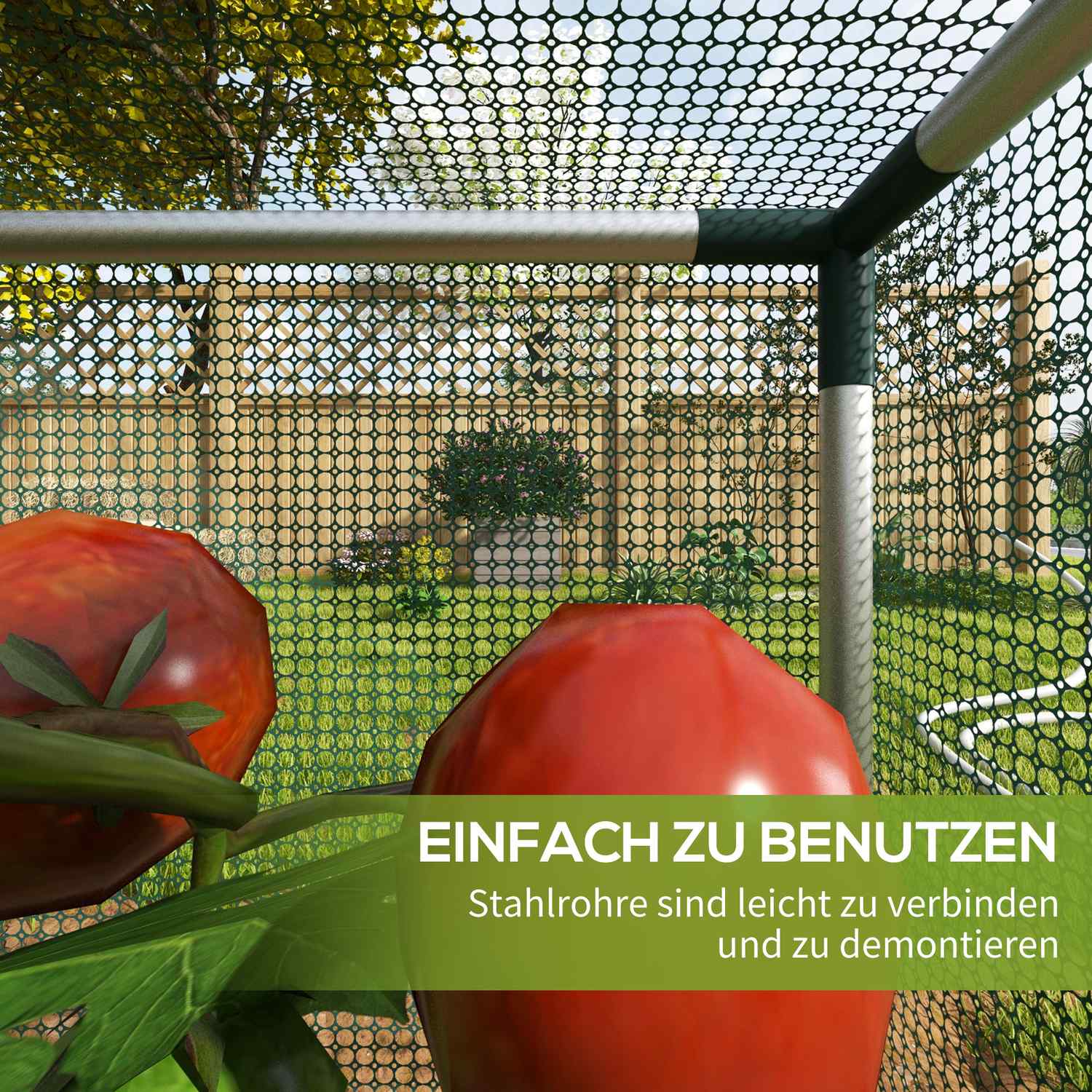 Trädgårdsinsektsskyddsnät med dragkedja, 1,25x1,25M