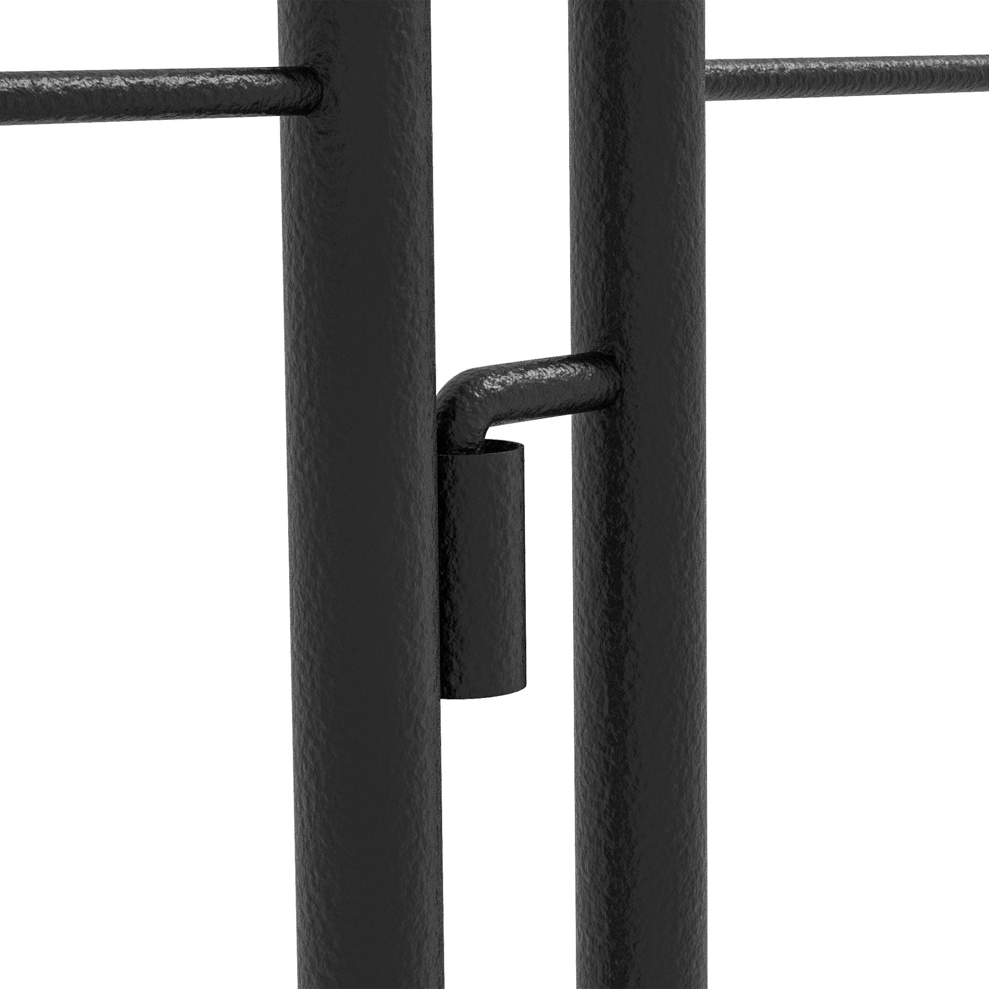 Trädgårdsspaljer i metall, svart, 50x180 cm, 2-pack