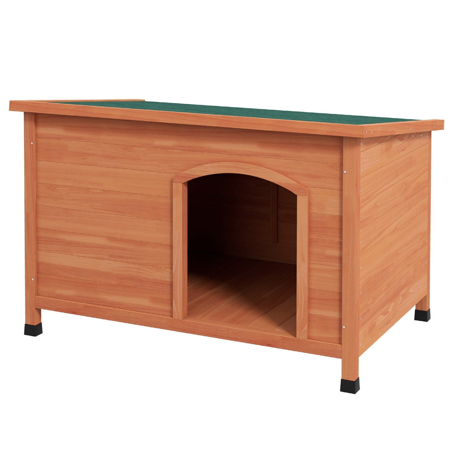 Hundkennel i trä, förhöjt, avtagbart golv, 100 cm